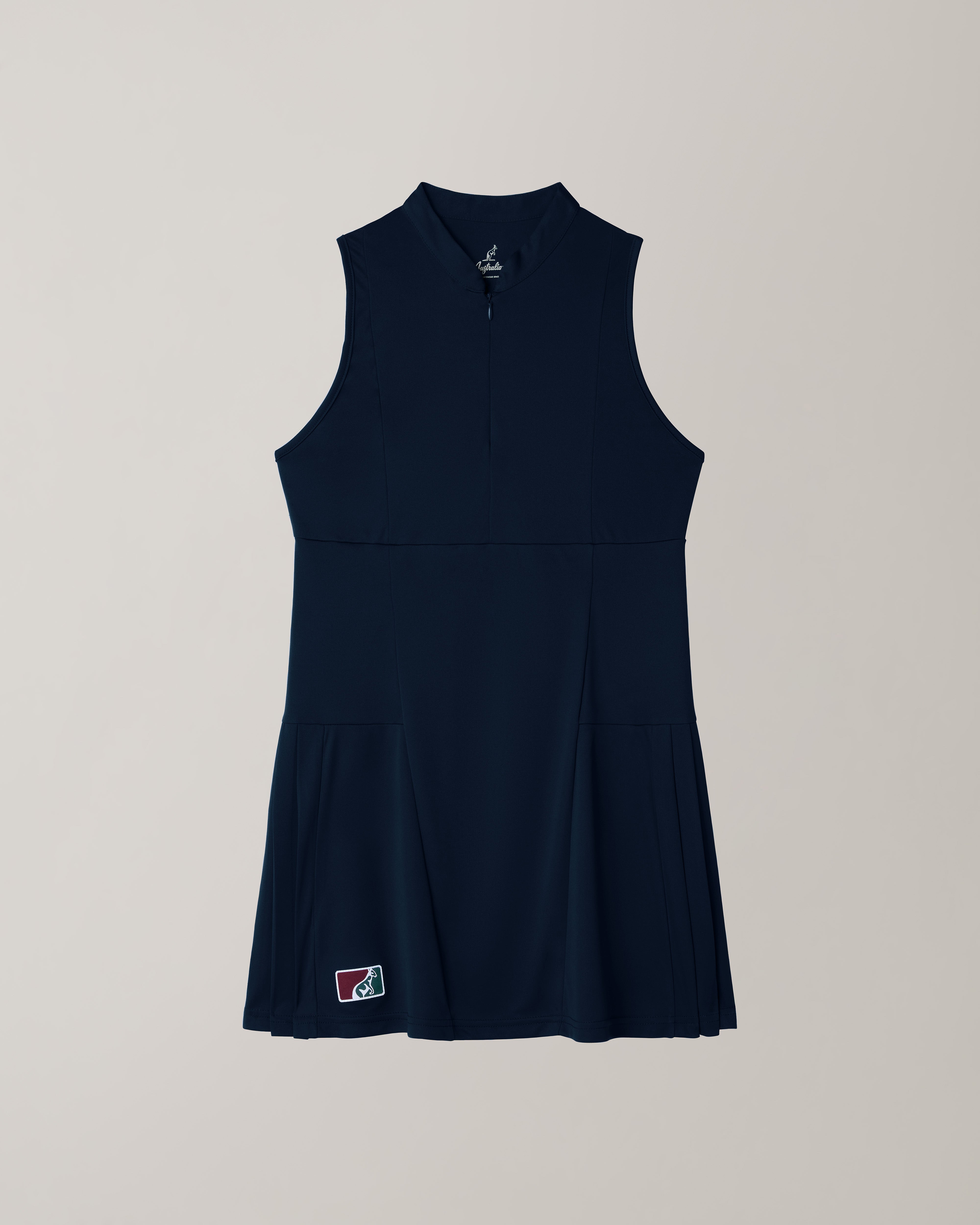 australian-classic-dress-abito-ace-blu-navy-made-in-italy image 1