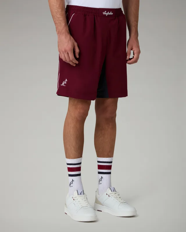 australian-slam-classic-short-short-tennis-bi-elastico-rubino image 1