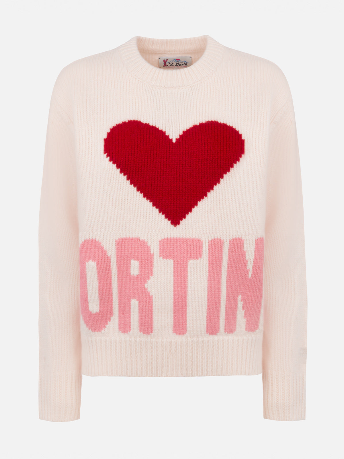 maglia-mc2-saint-barth-kyla-bianca-con-jacquard-cortina-fair-isle-girocollo-vest image 6