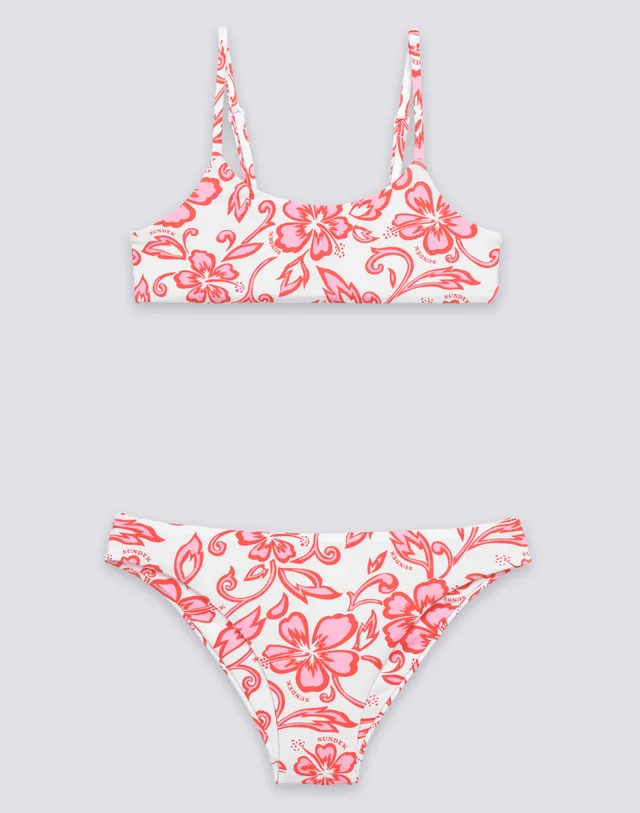sundek-g805knl3623-mini-bikini-bambina-con-stampa-sk23-floreale image 1