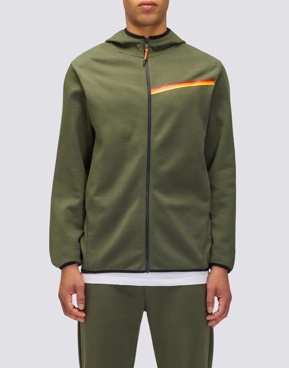 sundek-1958-felpa-uomo-con-cappuccio-e-tricolore image 1