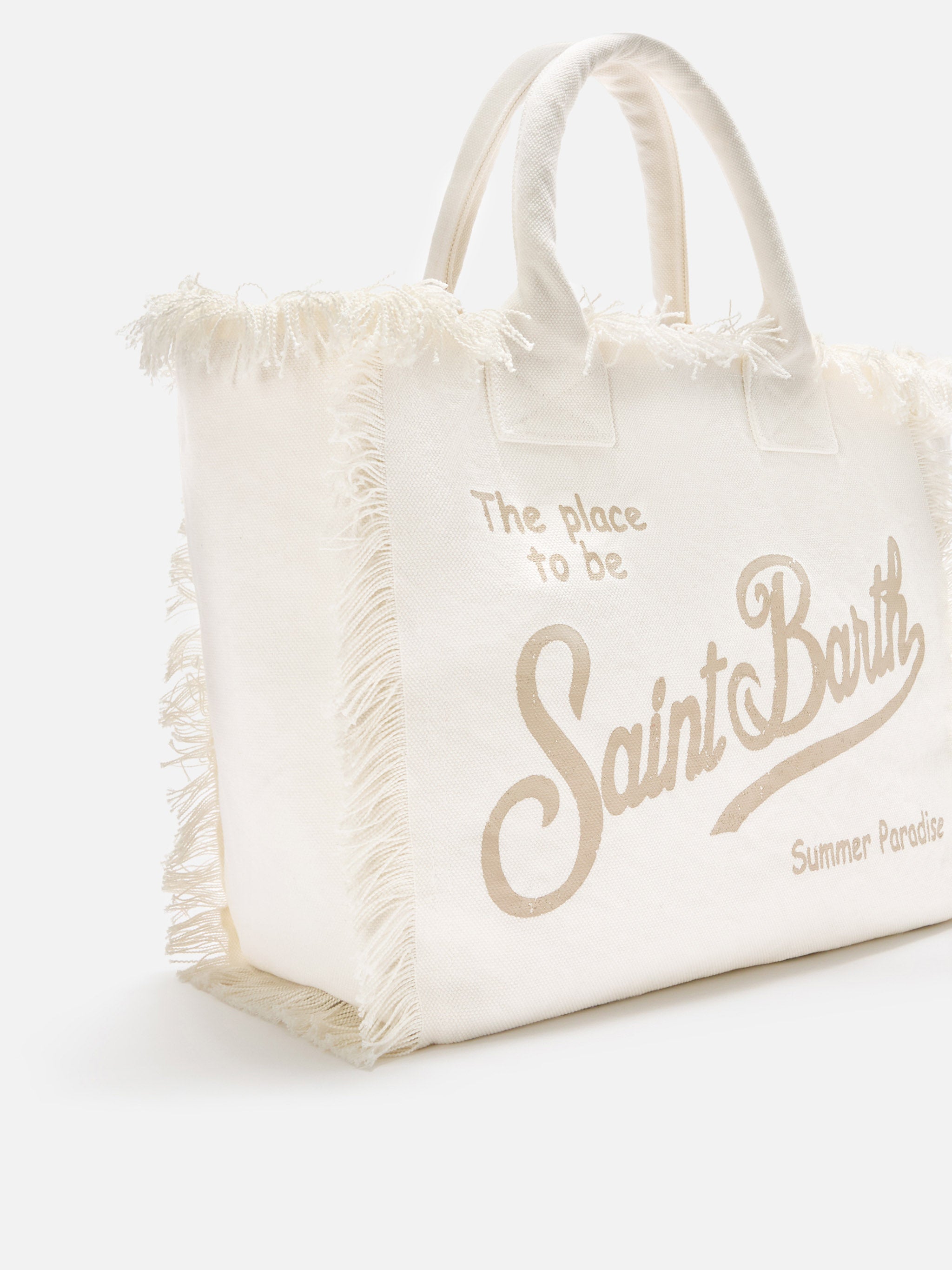 mc2-saint-barth-borsa-vanity-regular-tote-bag-in-canvas-bianca-con-frange image 3