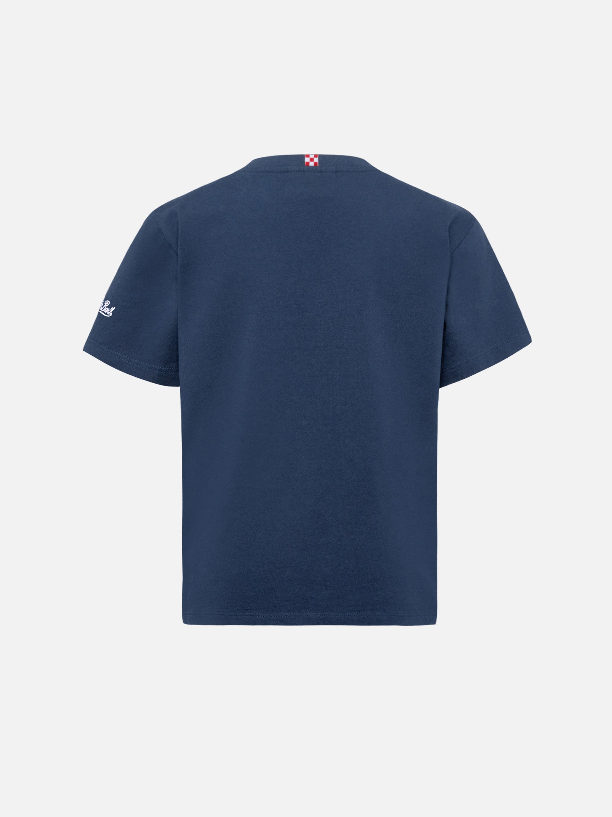 mc2-saint-barth-cameron-t-shirt-bambino-cotone-blu-navy-ricamo-raga-volo image 3