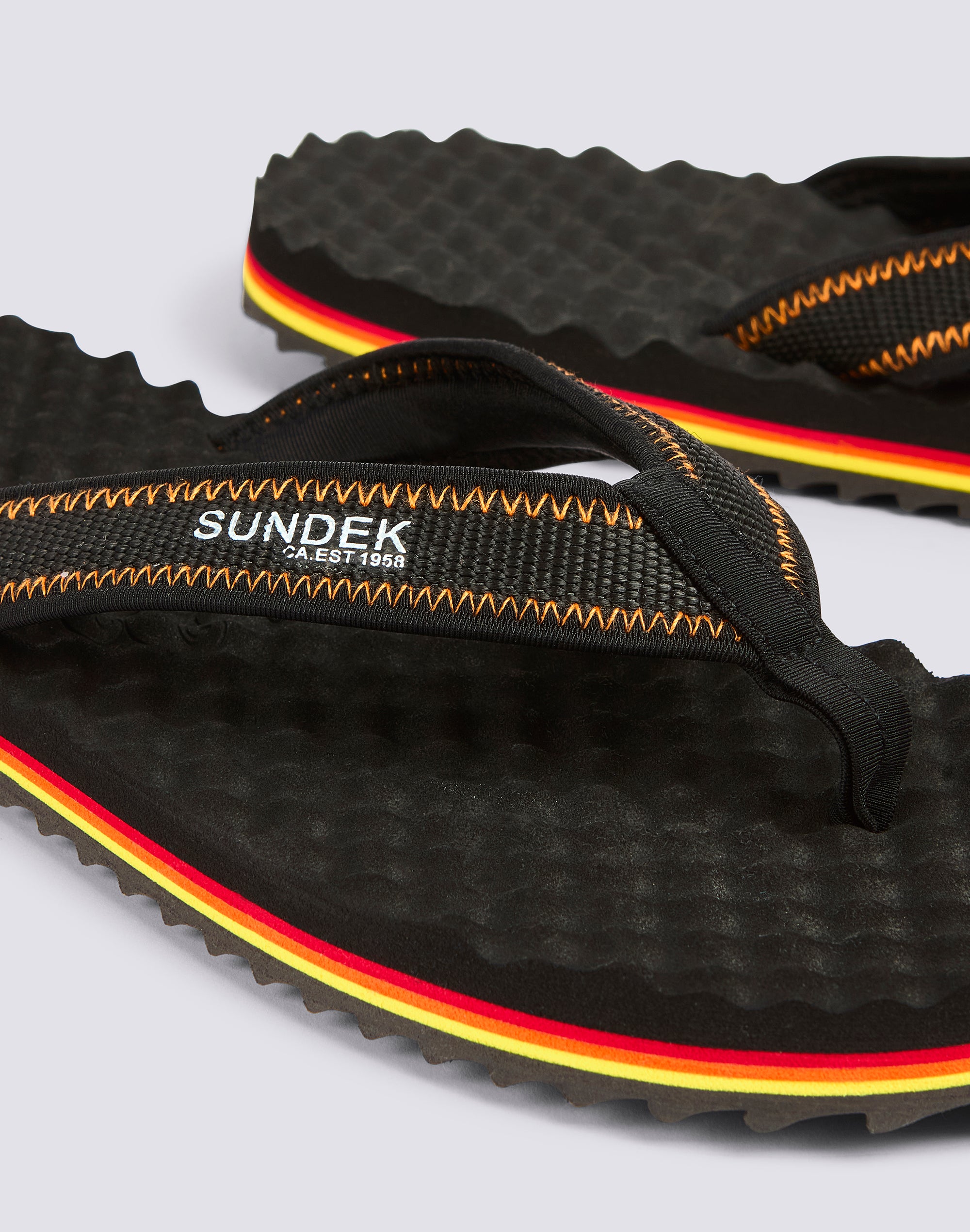 sundek-ciabatte-infradito-uomo-in-gomma-con-stampa-heritage-rainbow image 2