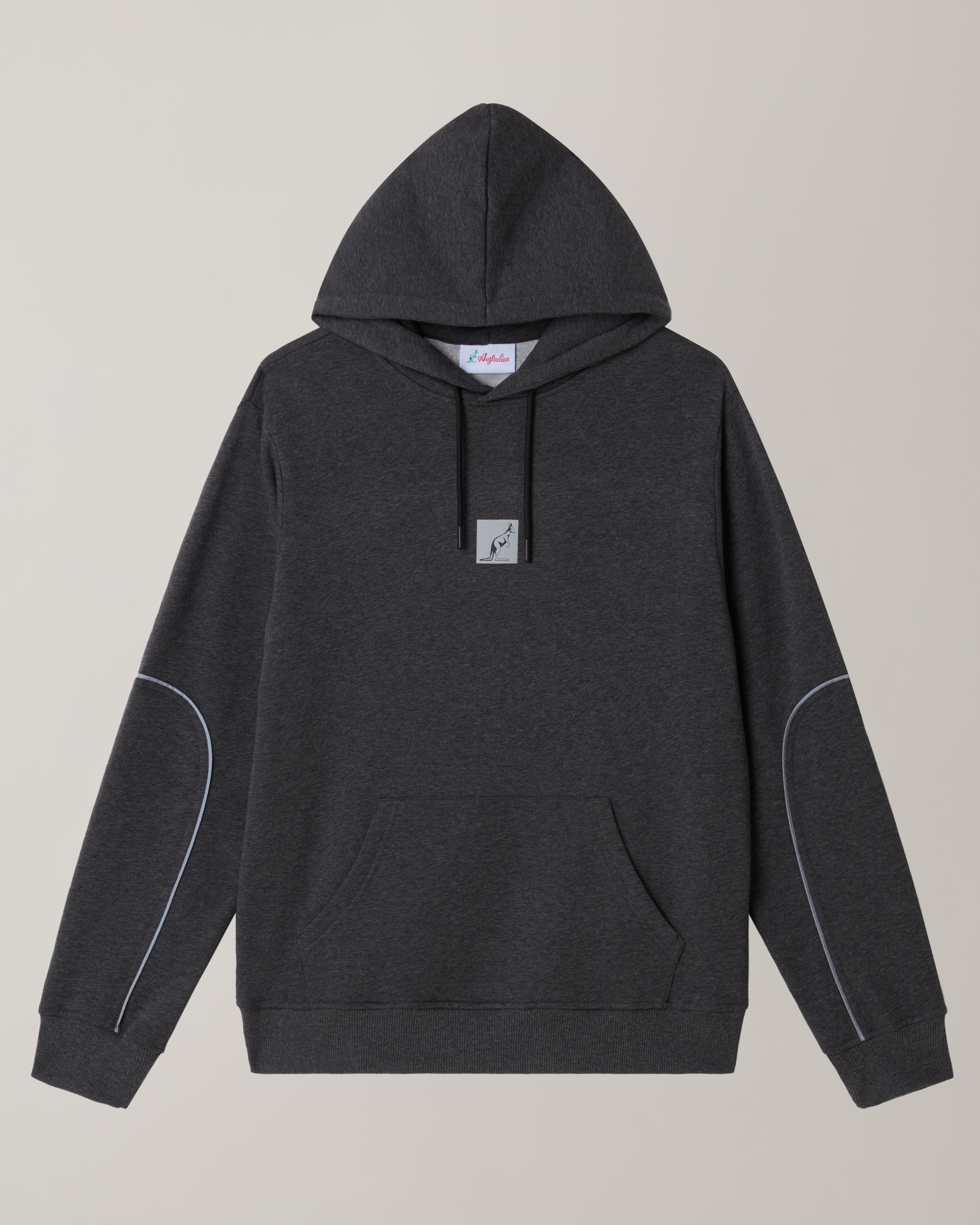 australian-nocturna-hoodie-felpa-con-cappuccio-antracite-melange image 6