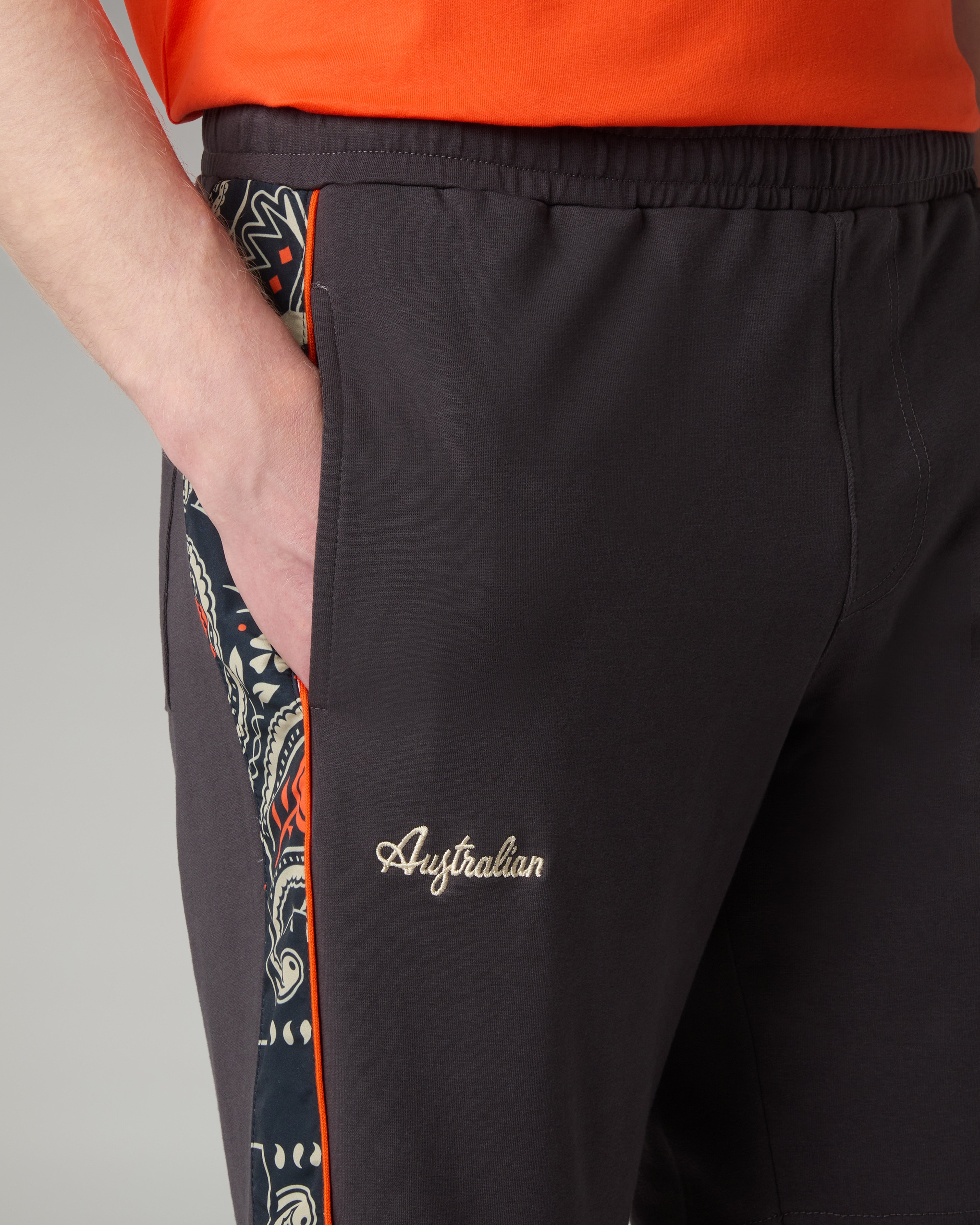 australian-bandana-short-pantaloncino-in-felpa-antracite image 4
