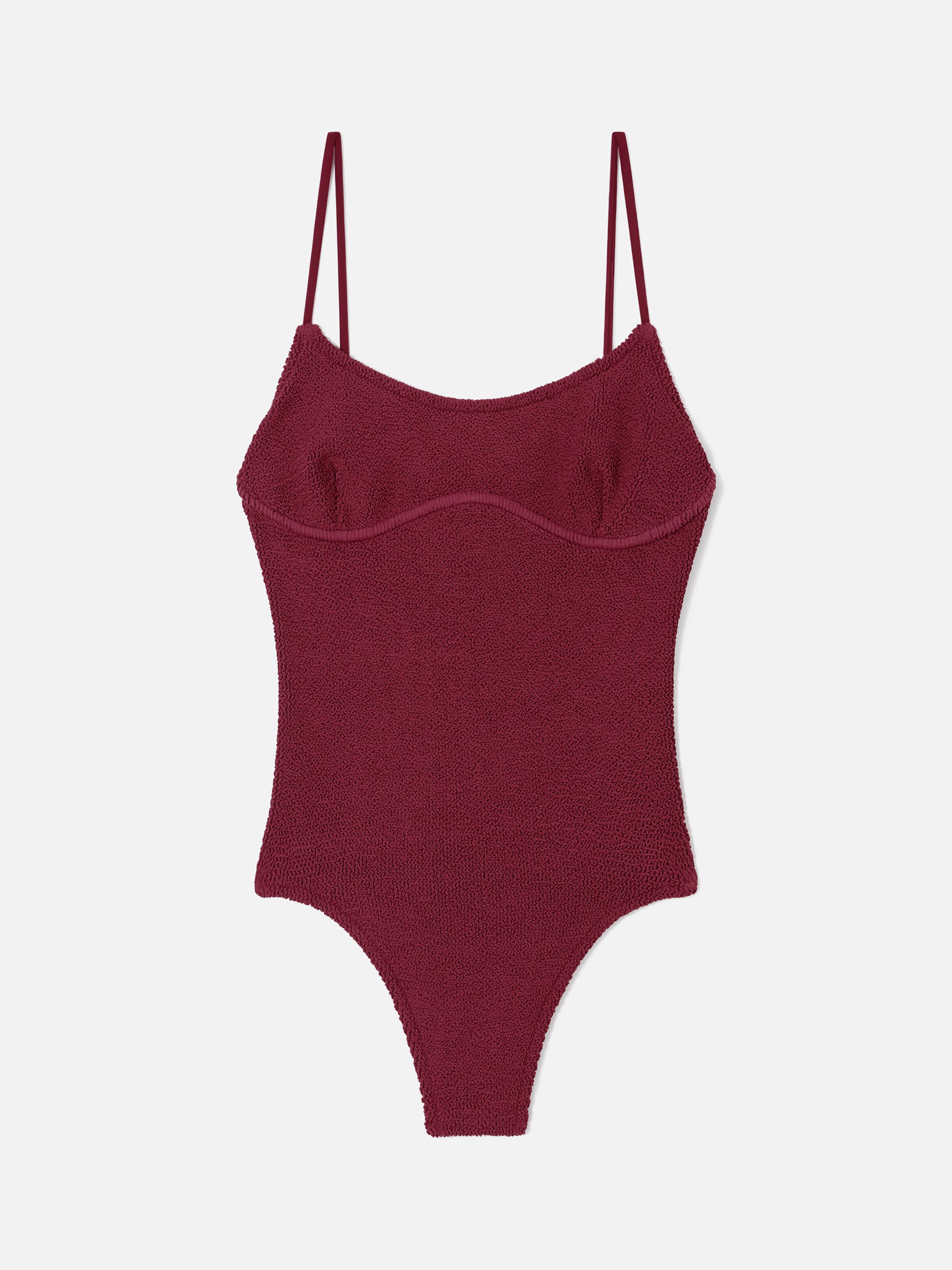 mc2-saint-barth-dara-costume-intero-donna-crinkle-bordeaux image 1