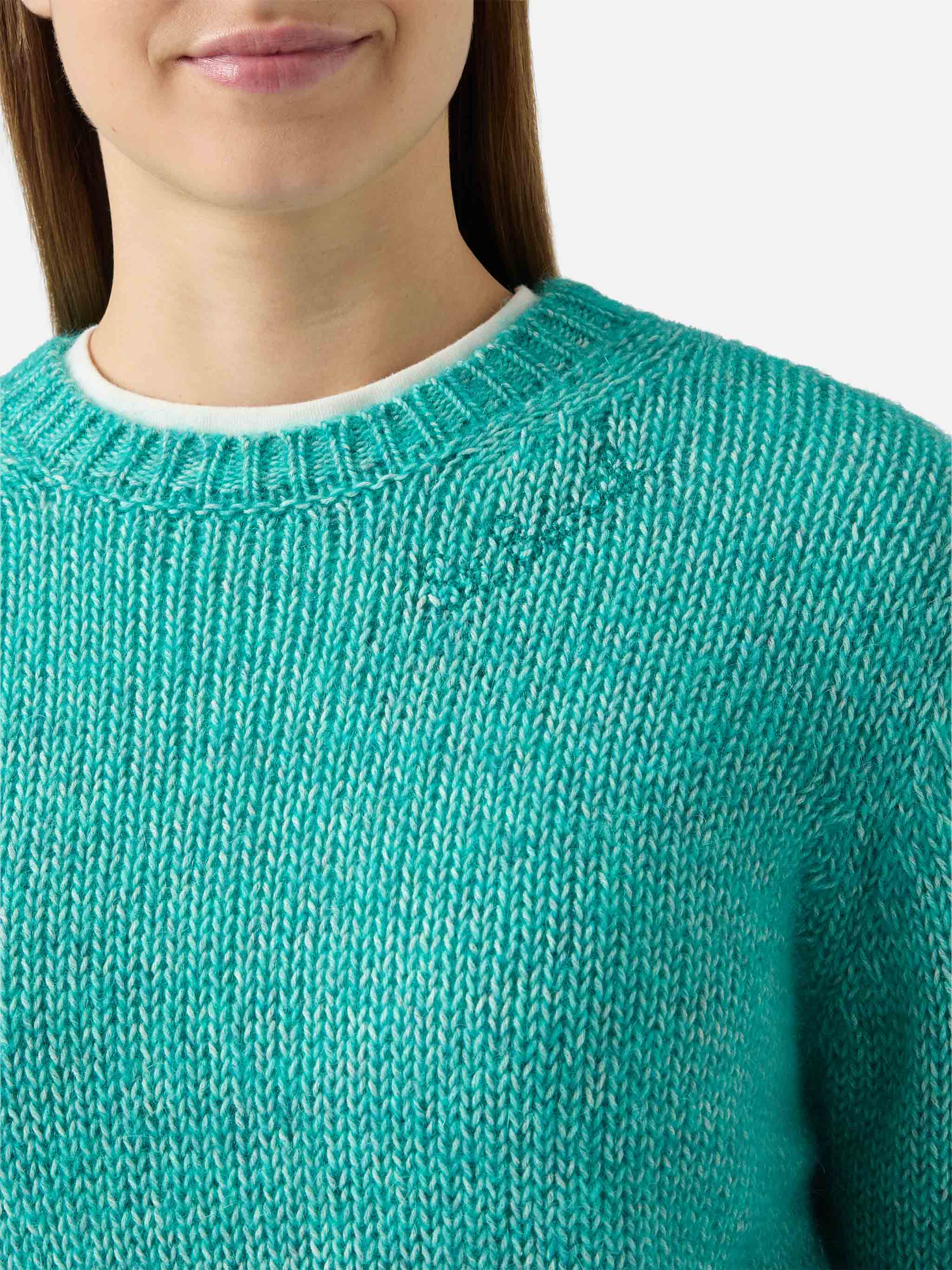 mc2-saint-barth-maglione-new-queen-crop-soft-girocollo-verde-acqua image 2