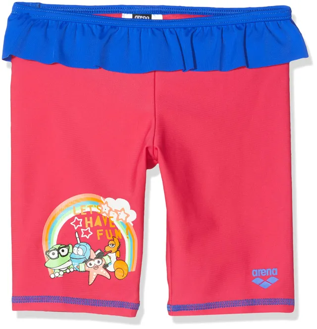 arena-awt-uv-costume-da-bagno-a-pantaloncino-da-bambina-freak-rose-neon-blue image 1