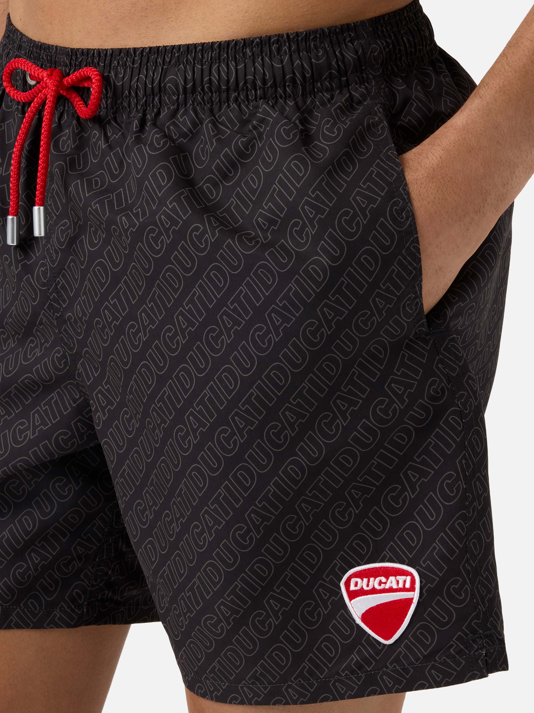 mc2-saint-barth-gustavia-costume-mare-uomo-special-edition-ducati-nero-rosso image 4