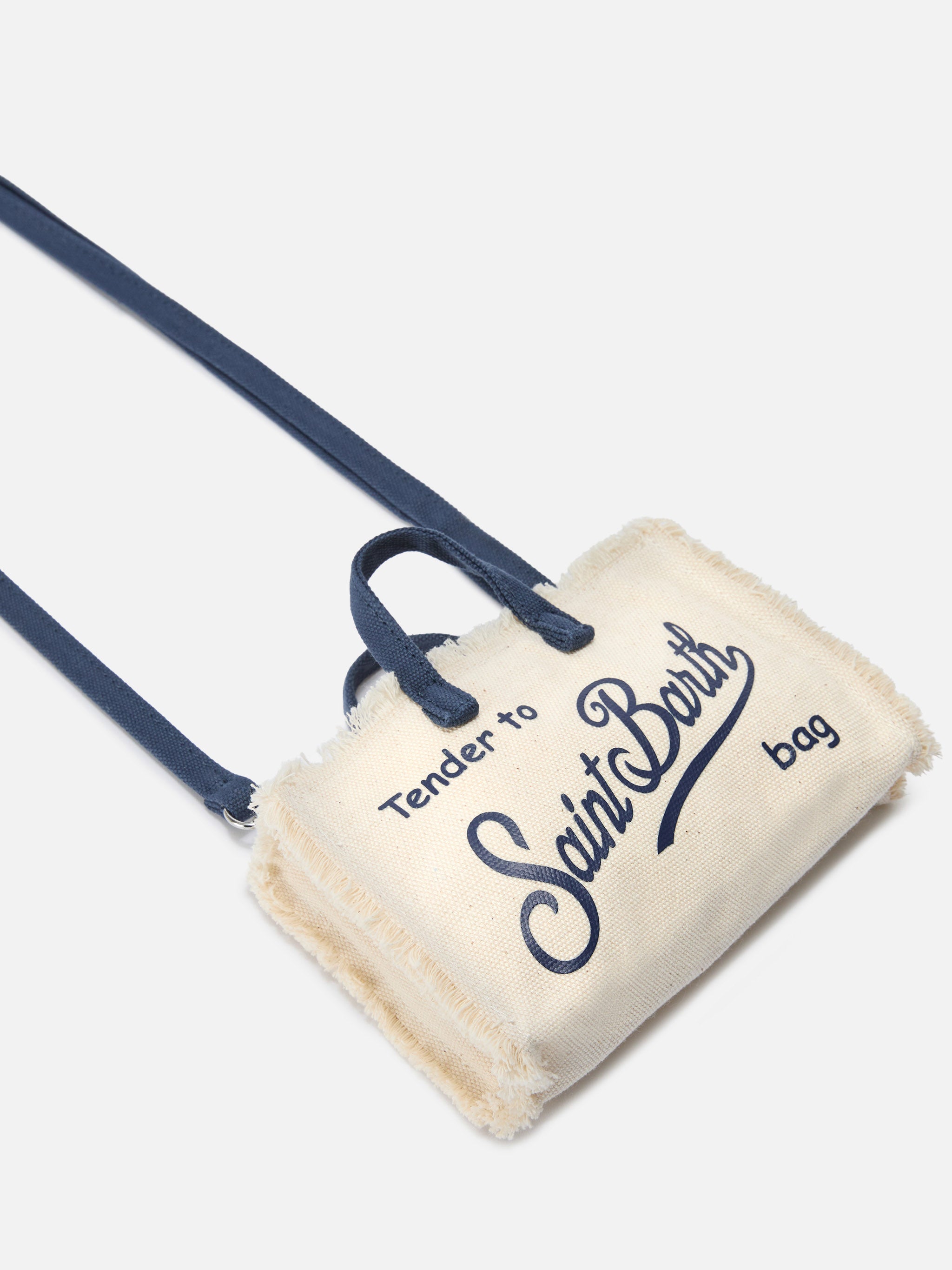 mc2-saint-barth-phone-micro-borsa-in-canvas-bianco-e-blu-donna image 3