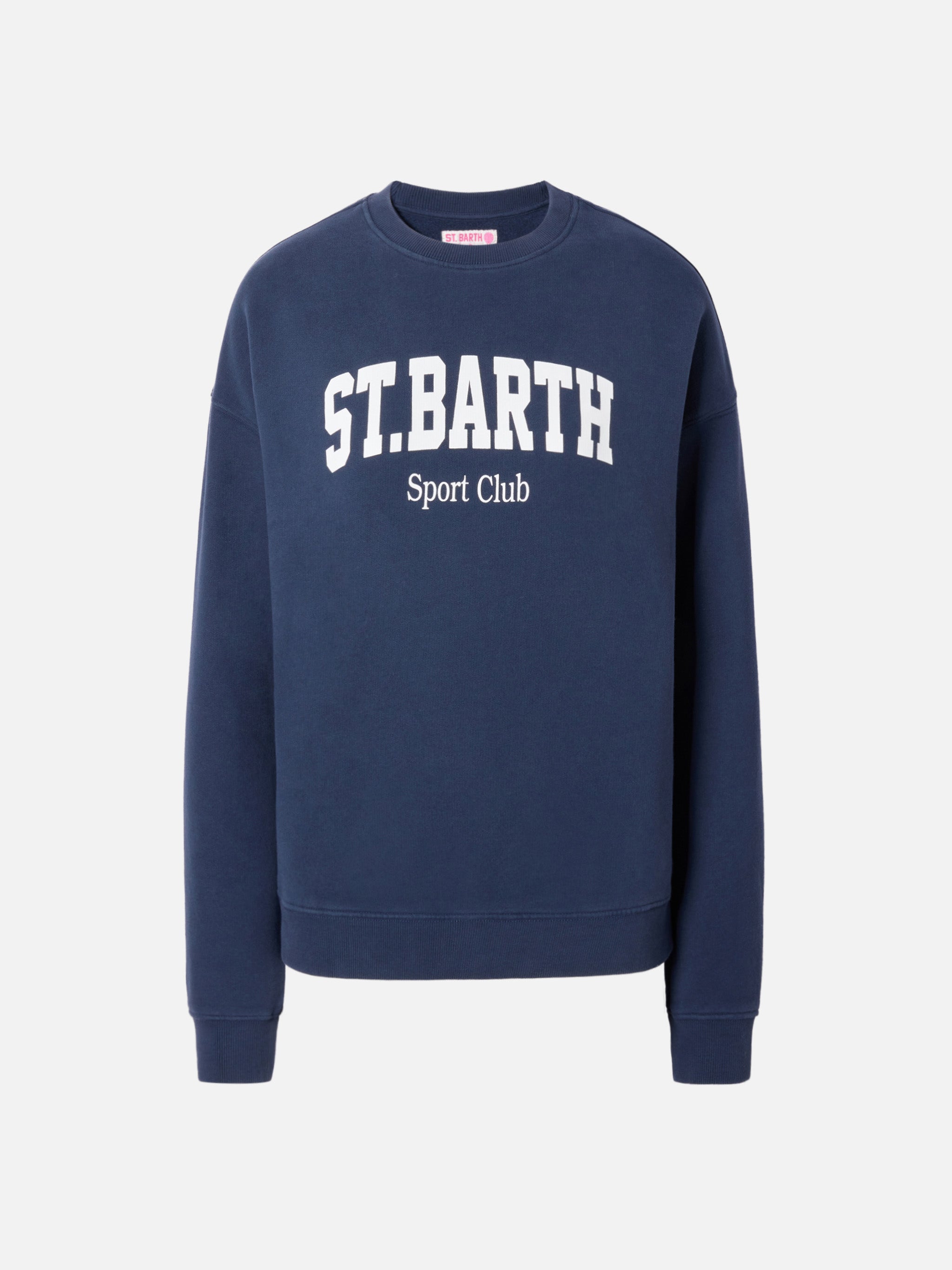 mc2-saint-barth-stardust-felpa-cotone-blu-donna-st-barth-sport-club image 4