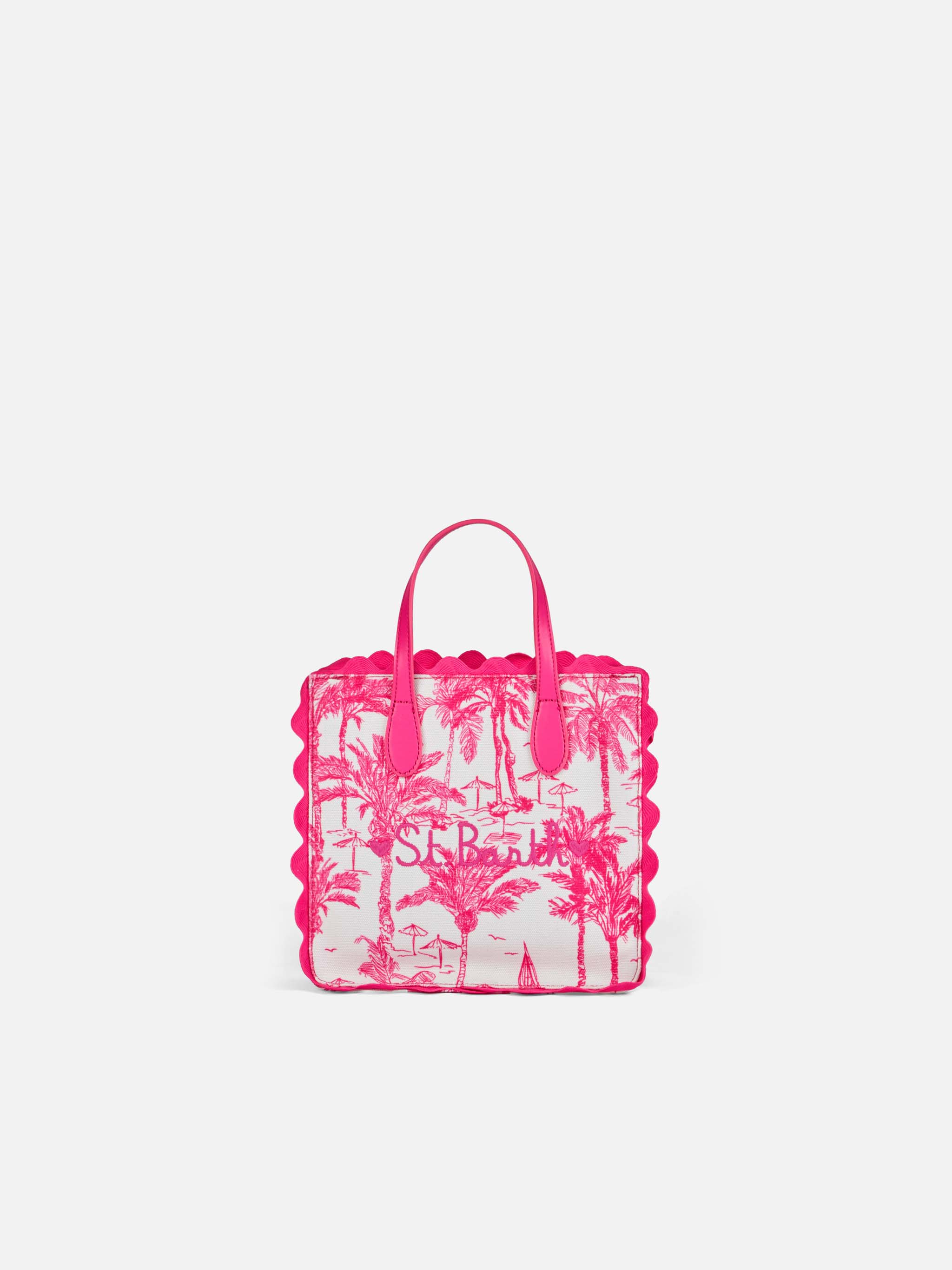 mc2-saint-barth-borsa-vivian-in-cotone-con-stampa-toile-de-jouy-rosa-modello-viv image 1