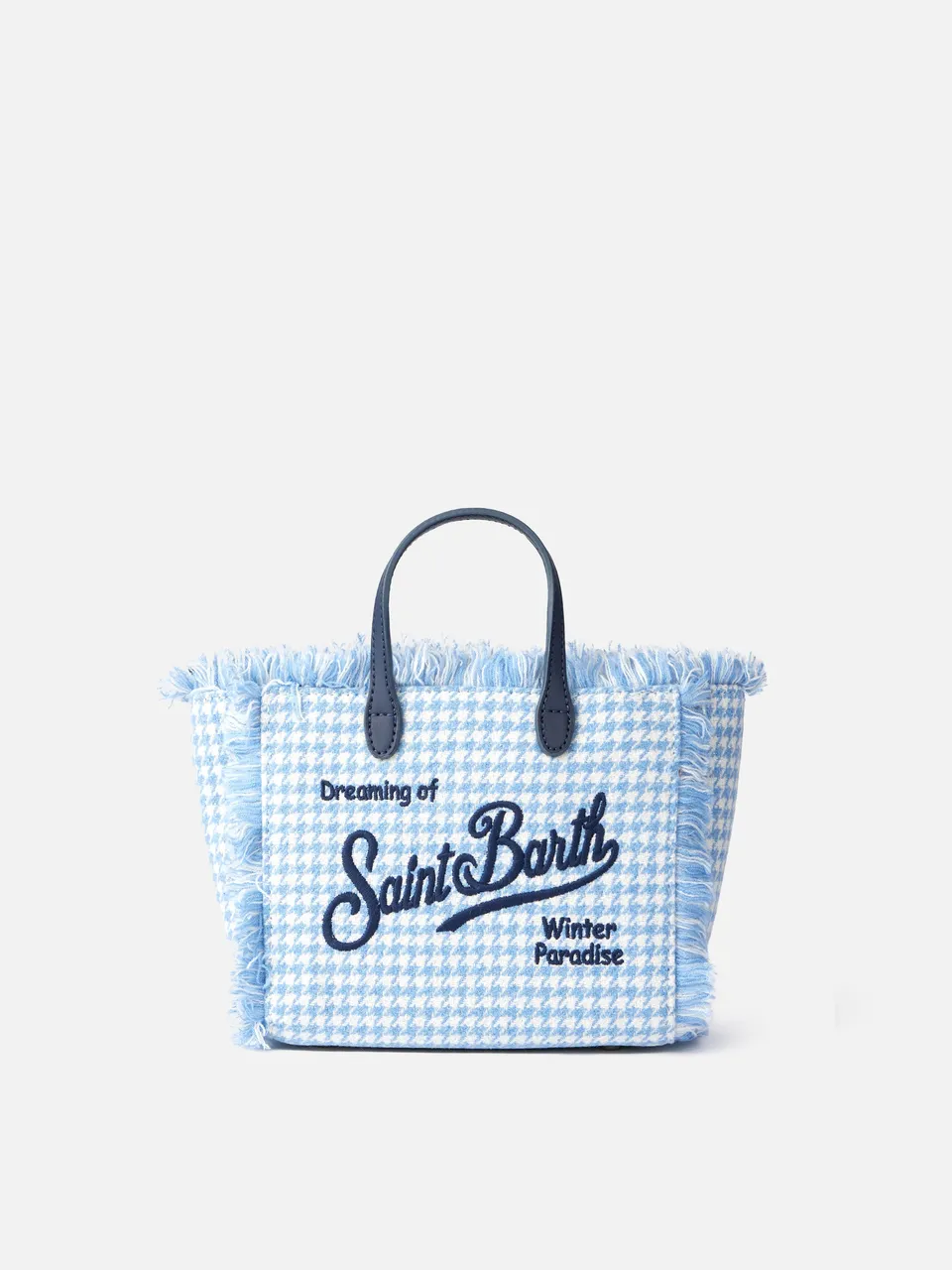 mc2-saint-barth-vanity-mini-pied-de-poule-shiny-azzurro-chiaro image 1