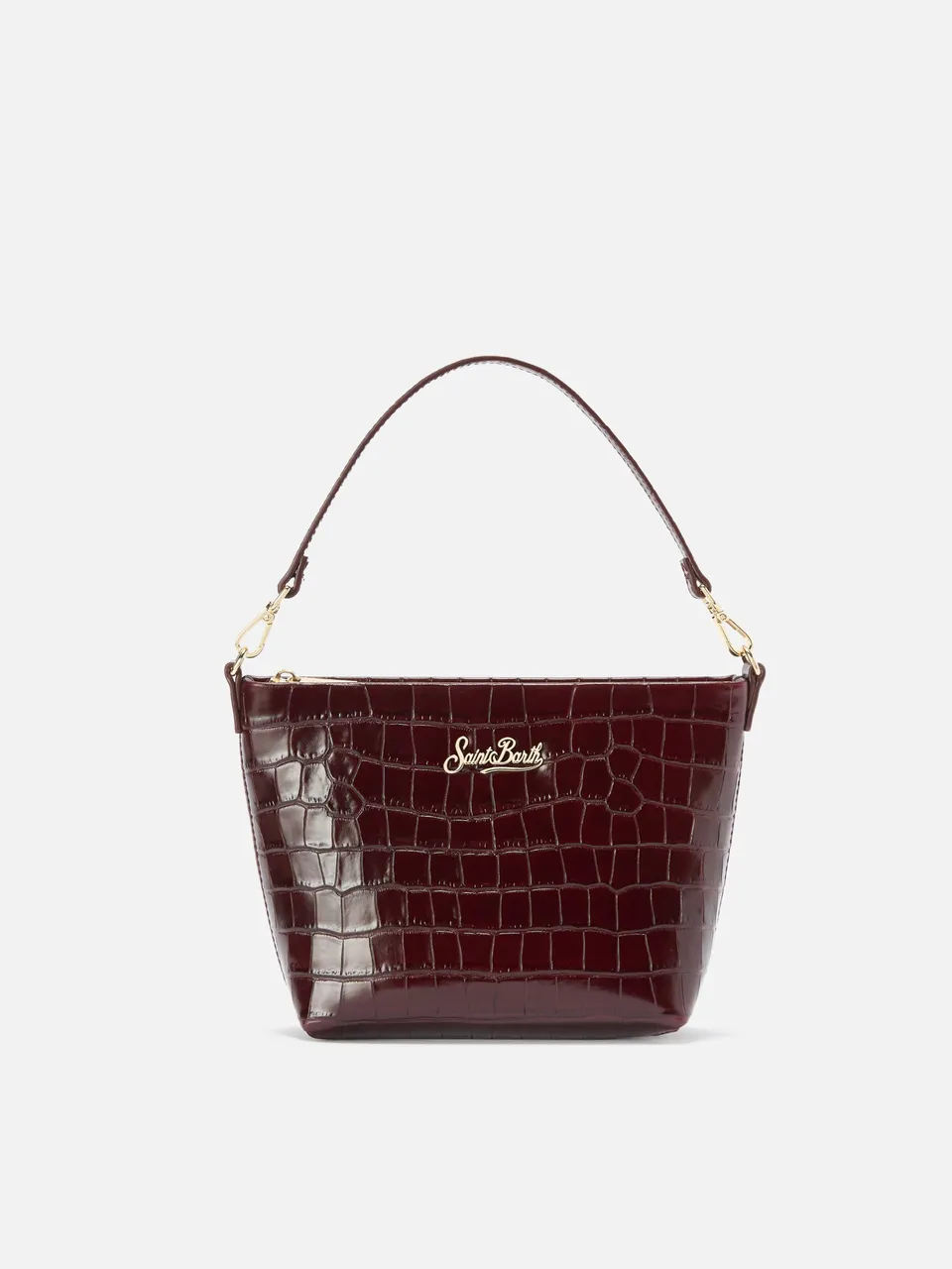 mc2-saint-barth-borsa-a-spalla-aline-bag-in-pelle-stampa-cocco-bordeaux image 1