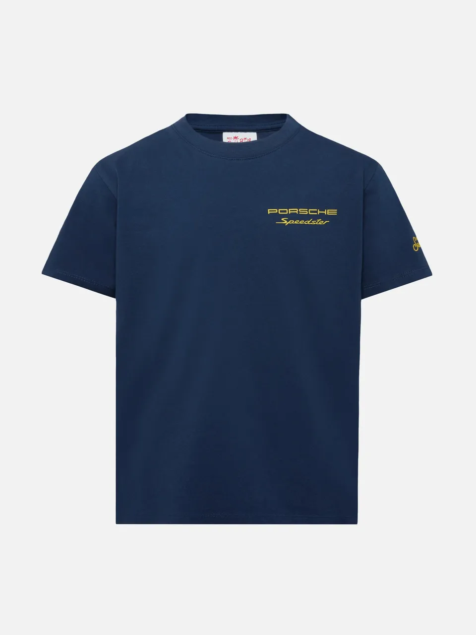 mc2-saint-barth-t-shirt-boy-cotone-porsche-speedster-blu-navy image 1