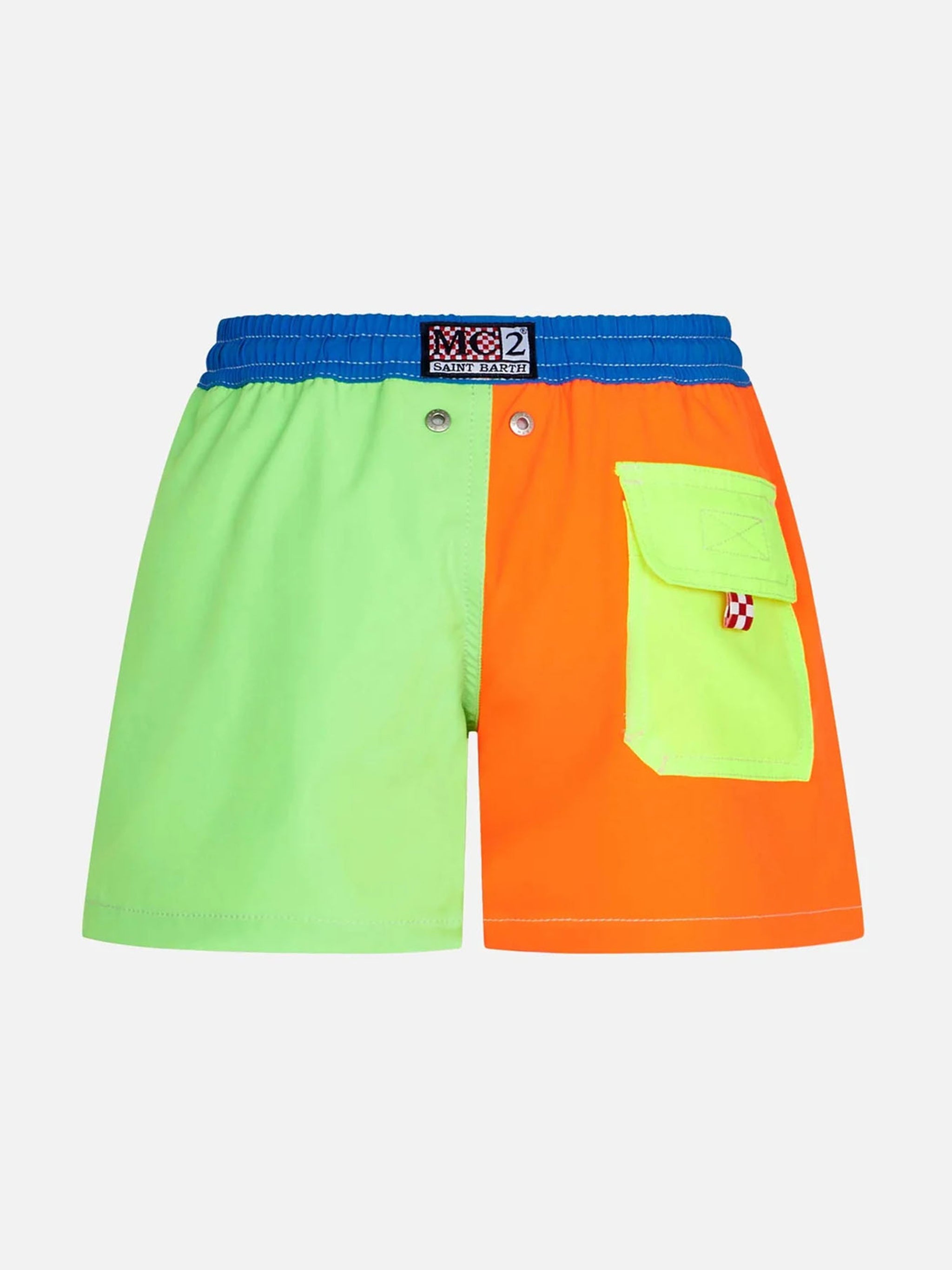 mc2-saint-barth-comfort-boxer-bimbi-costume-mare-multicolore-fluo image 2