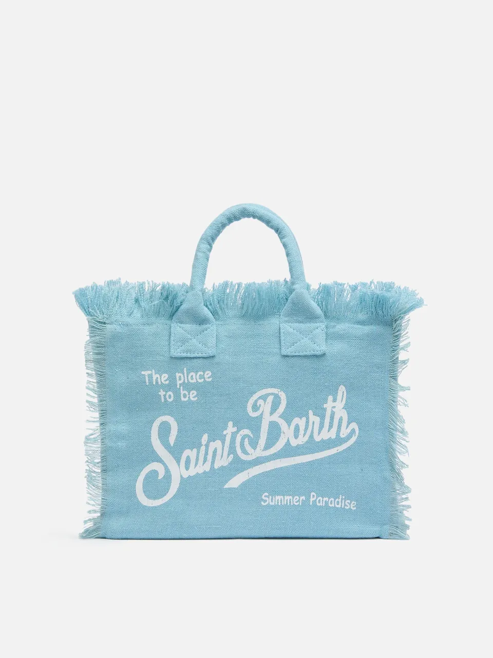 mc2-saint-barth-colette-borsa-mare-in-lino-azzurro-con-frange image 1