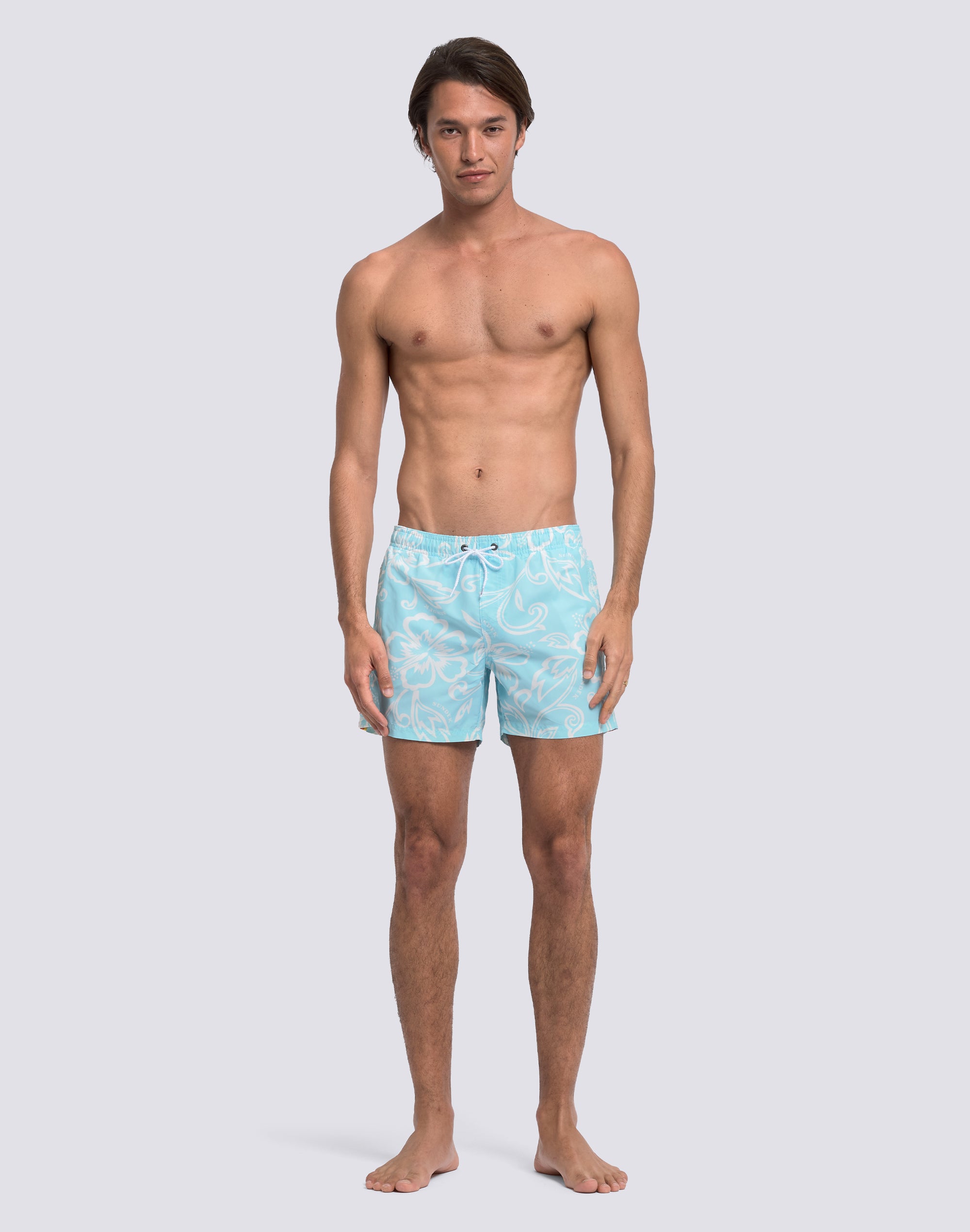 sundek-costume-uomo-corto-vita-elasticata-stampa-archive-hibiscus-sk23 image 3