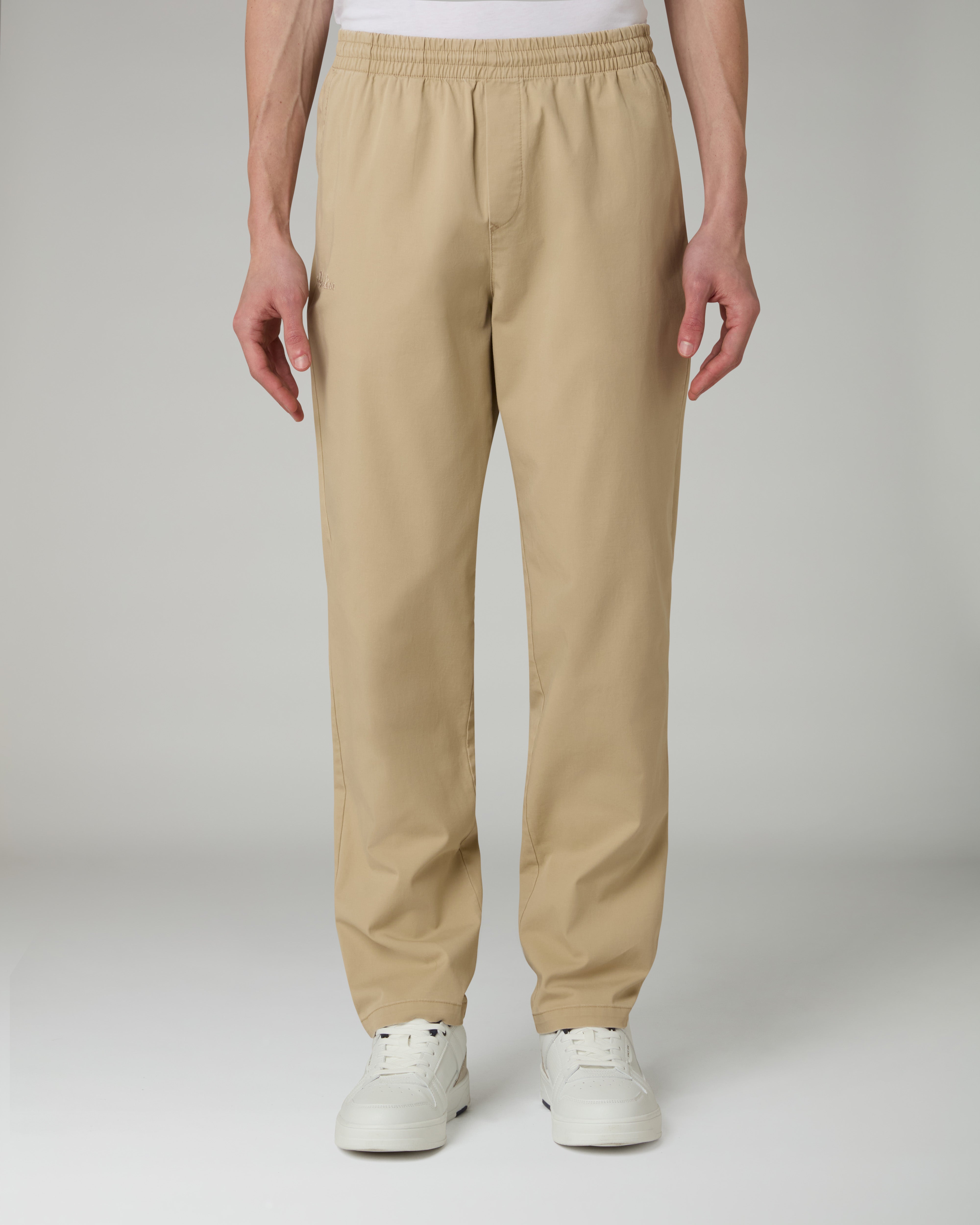 australian-doric-track-pant-pantalone-cotton-twill-kaki image 1