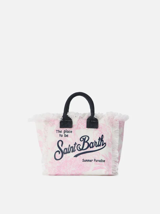 mc2-saint-barth-borsa-vanity-mini-canvas-toile-de-jouy-rosa image 1