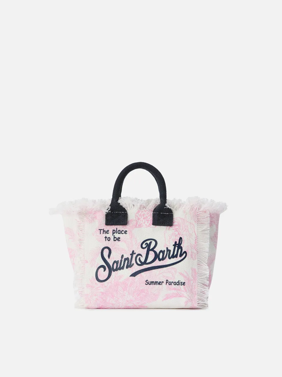 mc2-saint-barth-borsa-vanity-mini-canvas-toile-de-jouy-rosa image 1