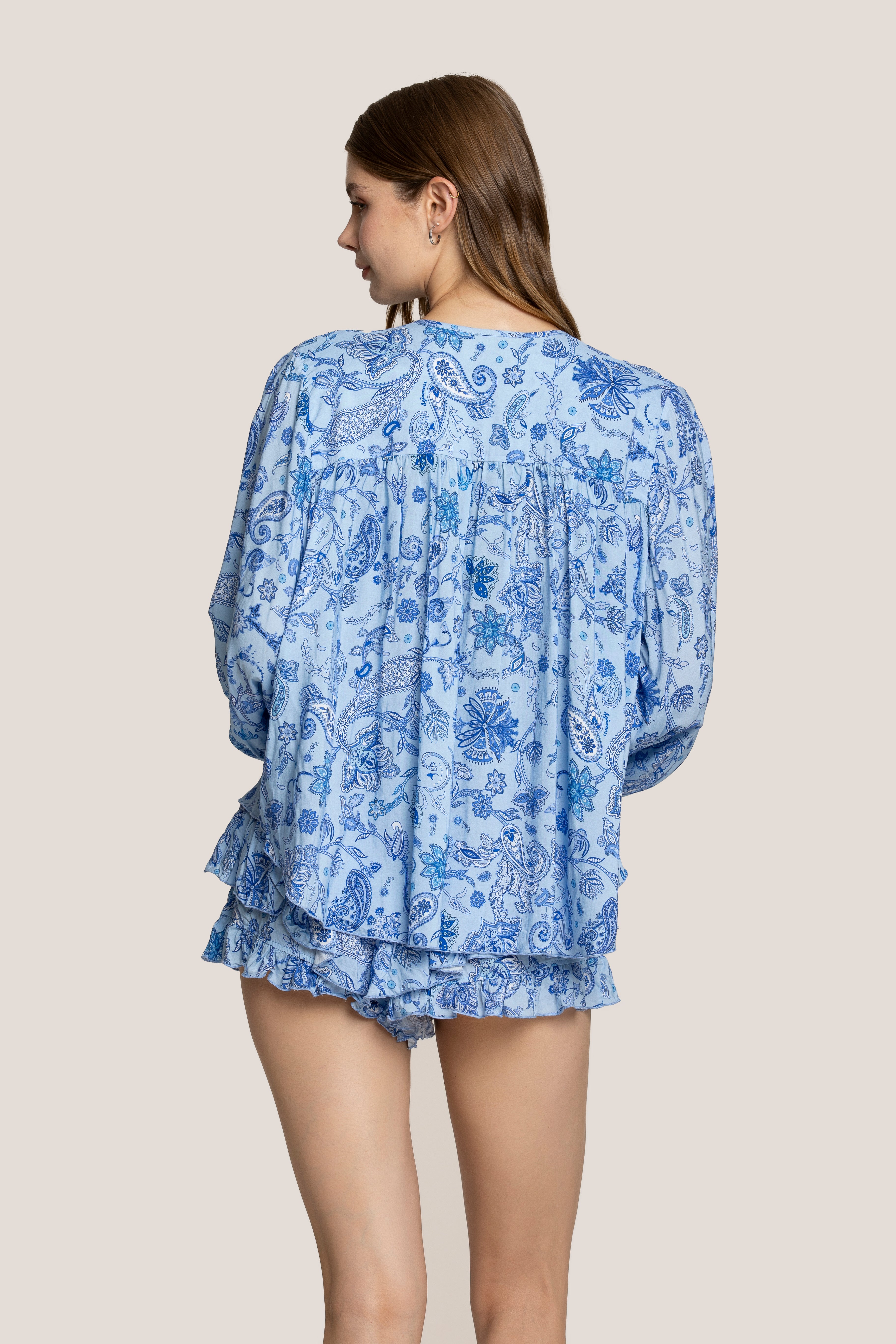4giveness-blusa-antibes-in-mussola-donna-rosa-e-azzurro image 2