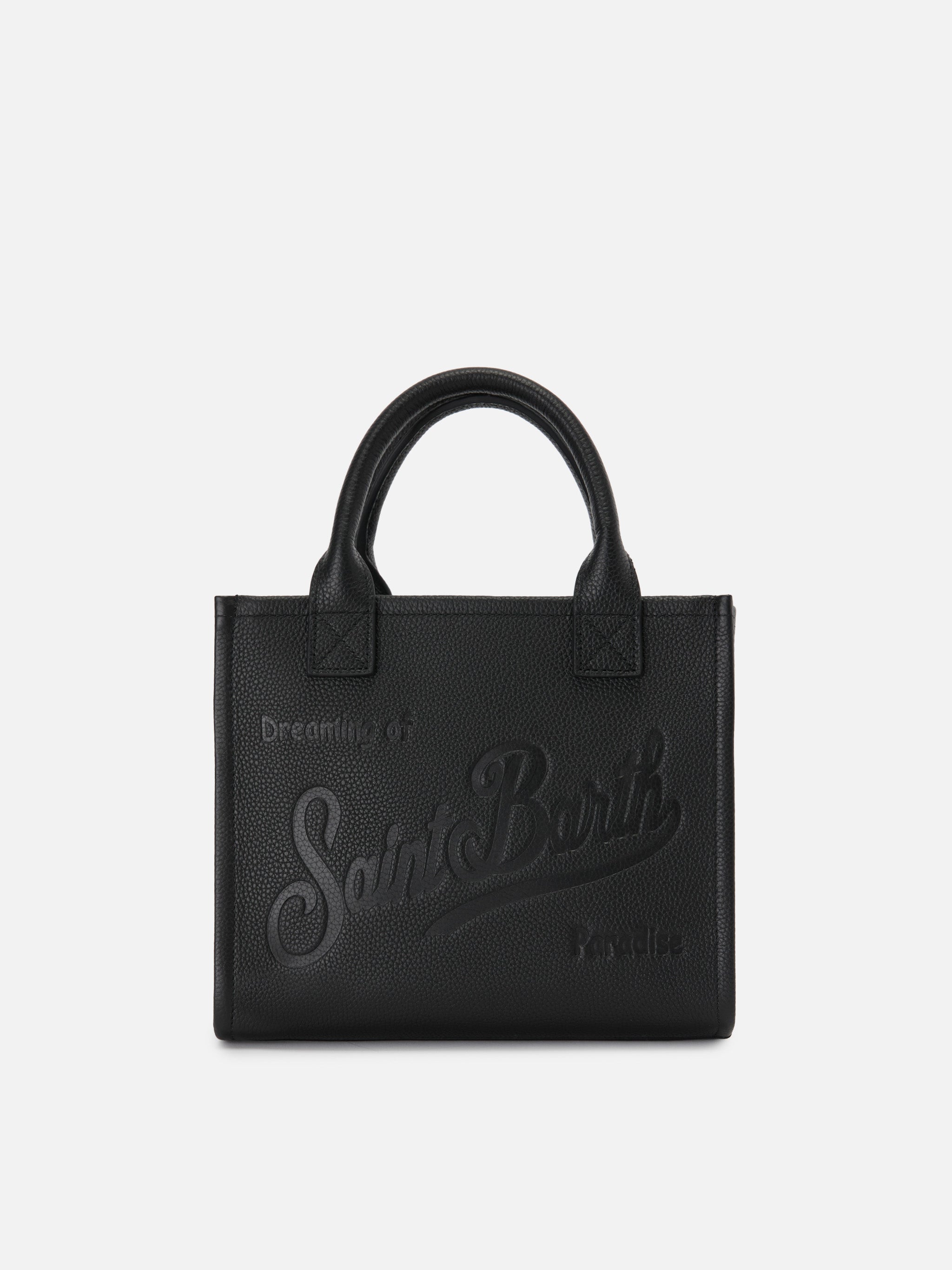 mc2-saint-barth-borsa-vanity-medium-in-pelle-martellata-nera image 1