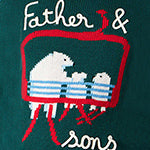 mc2-saint-barth-bombardino-maglia-uomo-verde-misto-cashmere-ricamo-bears image 3