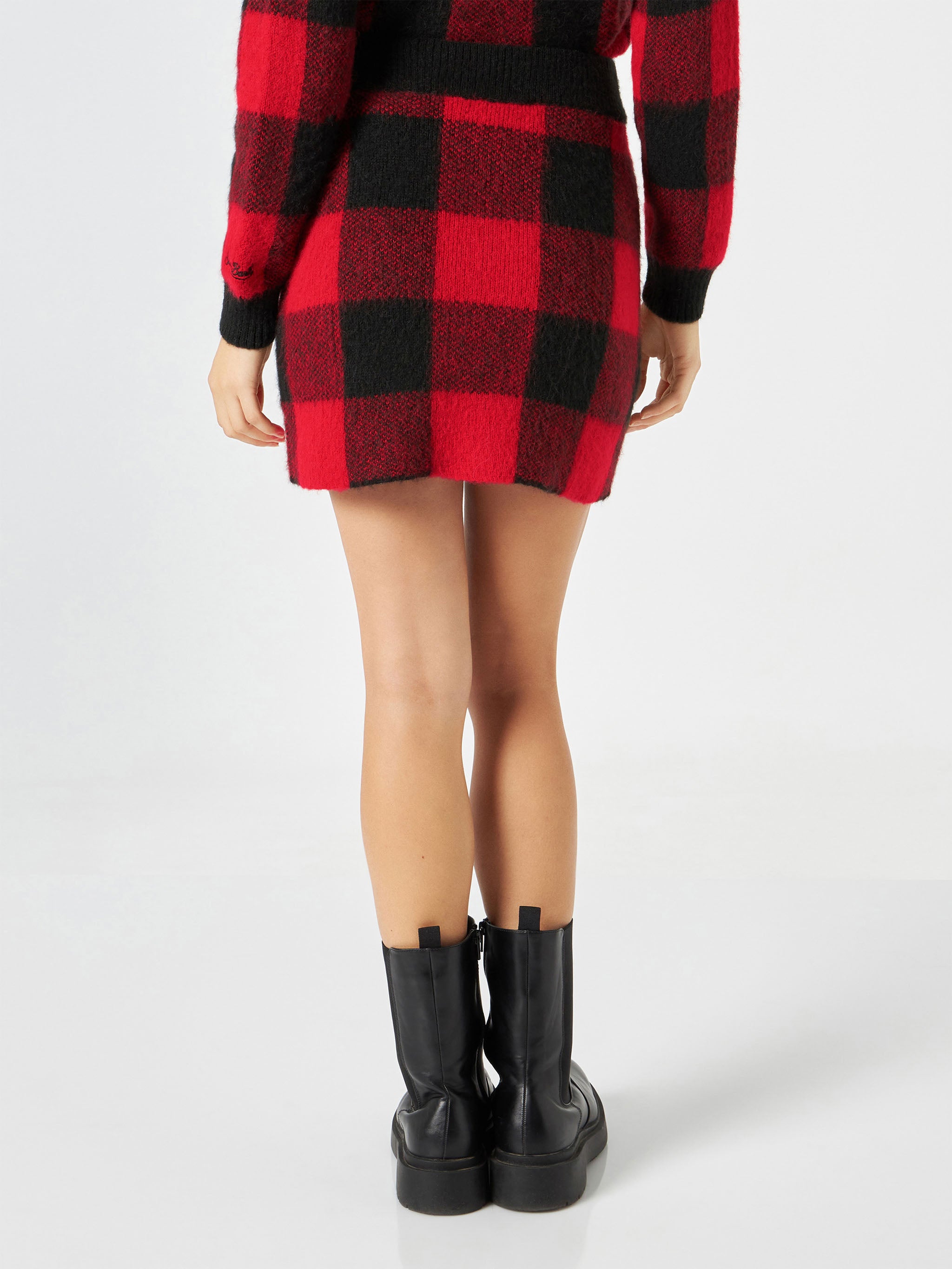 mc2-saint-barth-gonna-chatel-in-maglia-con-fantasia-tartan-rossa image 4