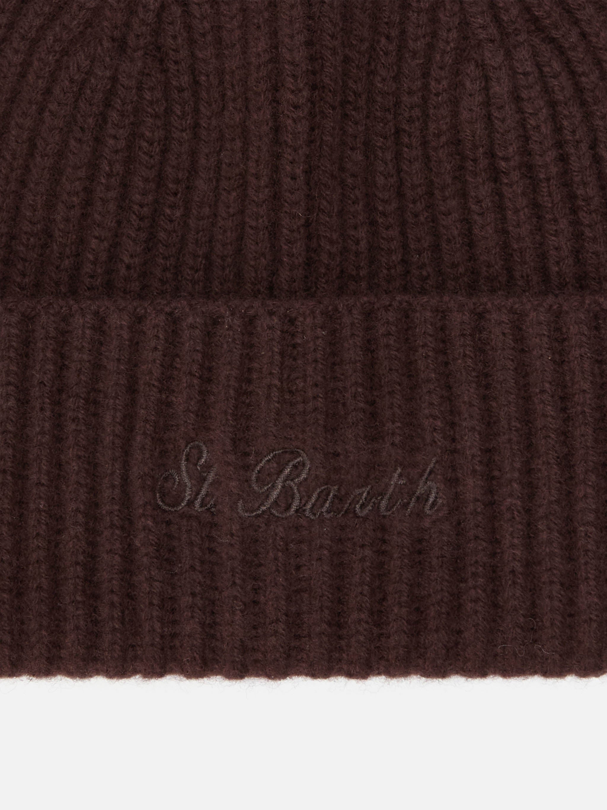 mc2-saint-barth-berretto-moss-unisex-marrone-in-100-lana image 2