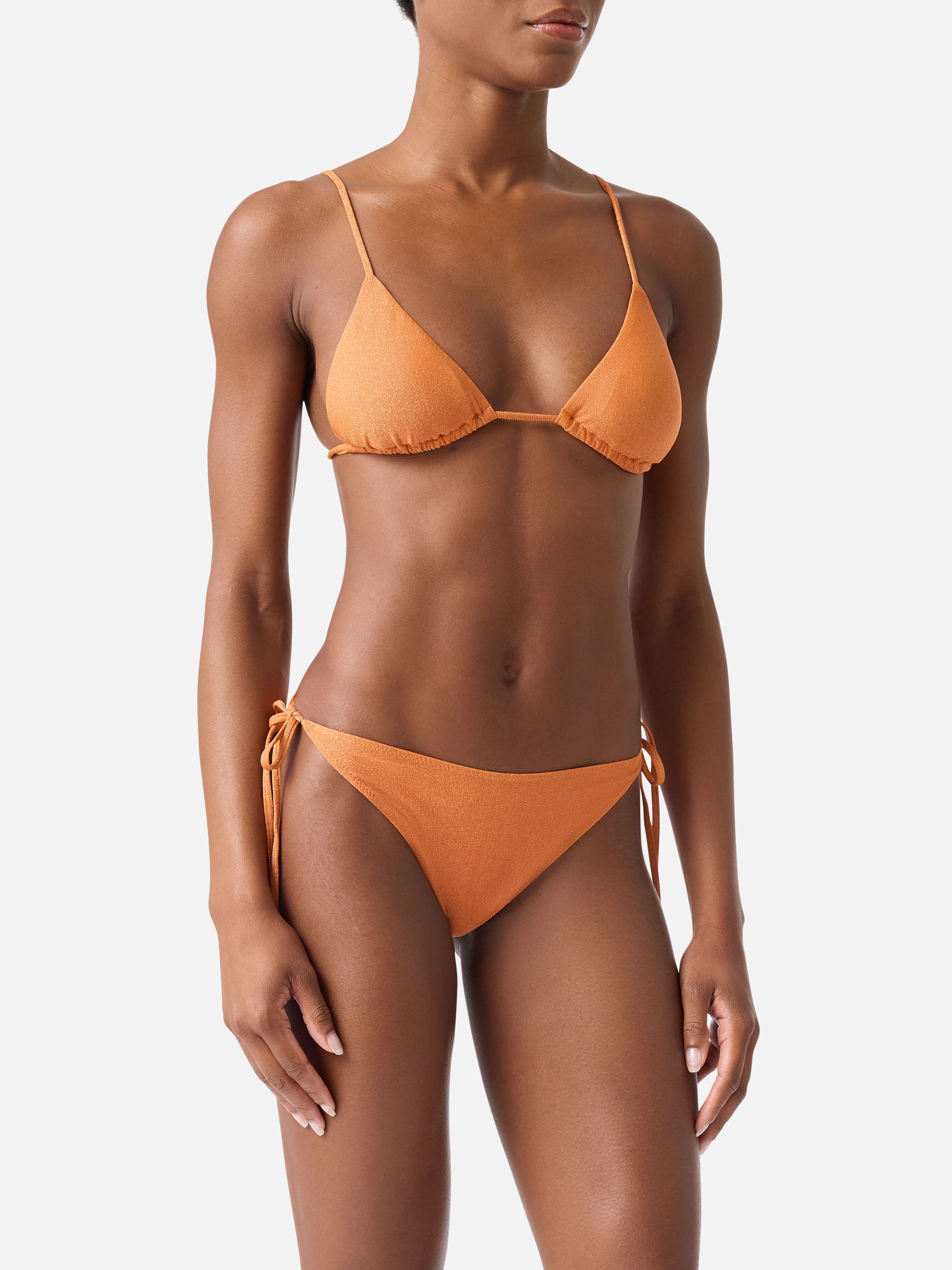 mc2-saint-barth-bikini-janet-virgo-triangolo-lurex-arancione image 2
