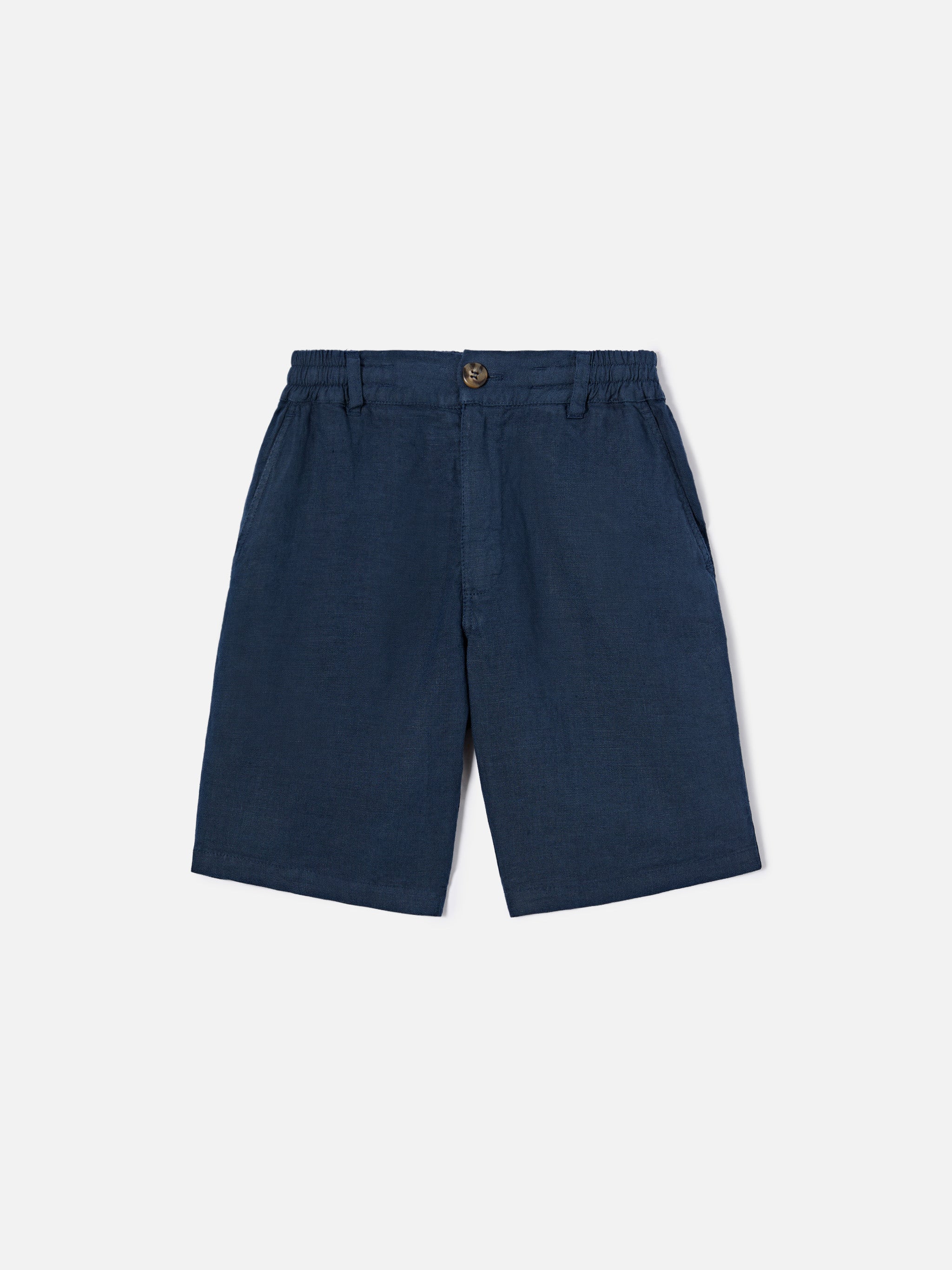 mc2-saint-barth-ischia-jr-shorts-bambino-lino-blu-navy image 1