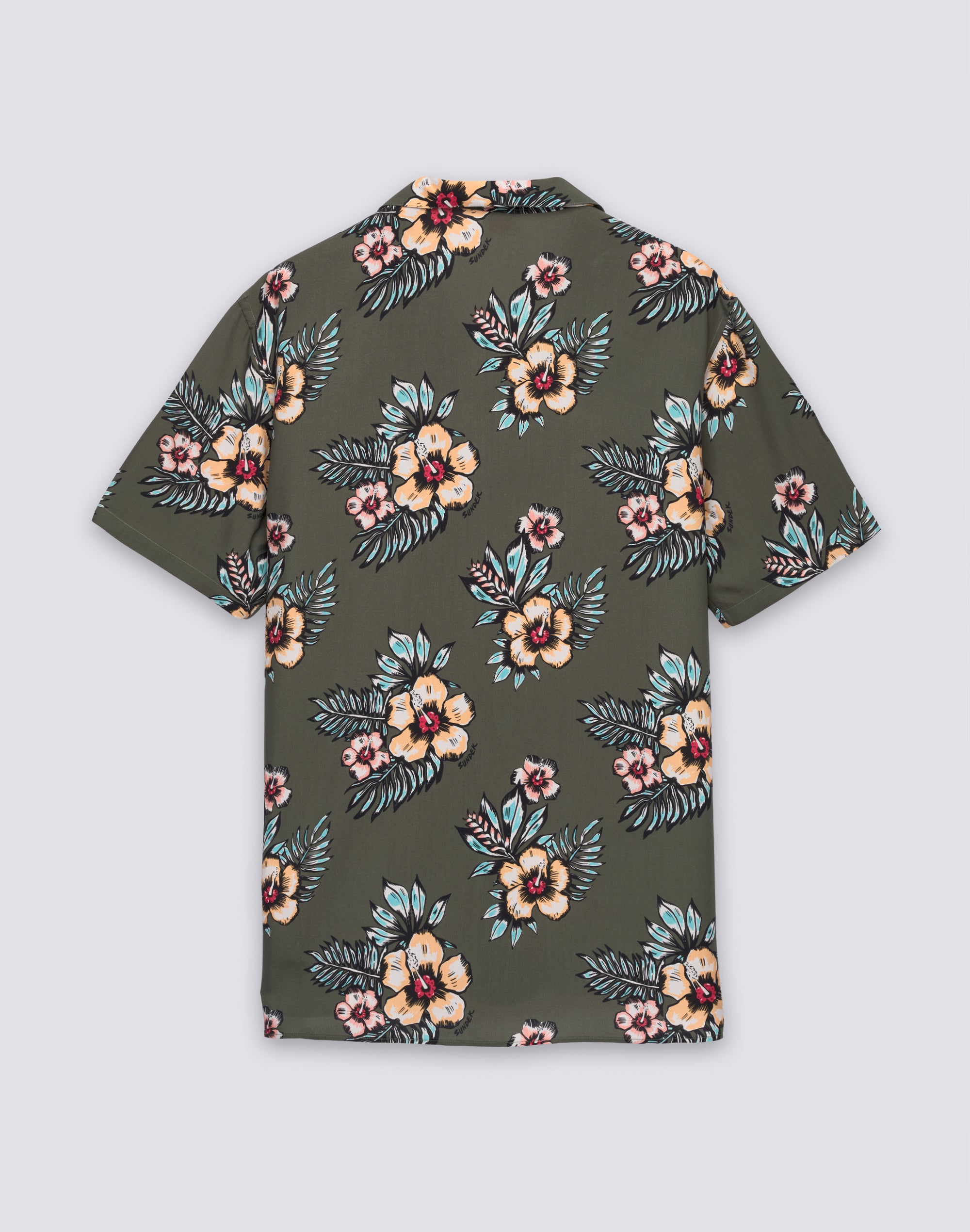 sundek-camicia-uomo-bowling-in-viscosa-popeline-stampata-relaxed-fit-maniche-cor image 2