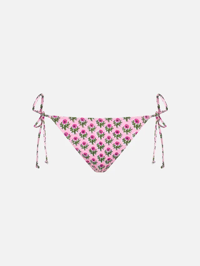 mc2-saint-barth-marielle-slip-mare-donna-stampa-floreale-rosa image 1