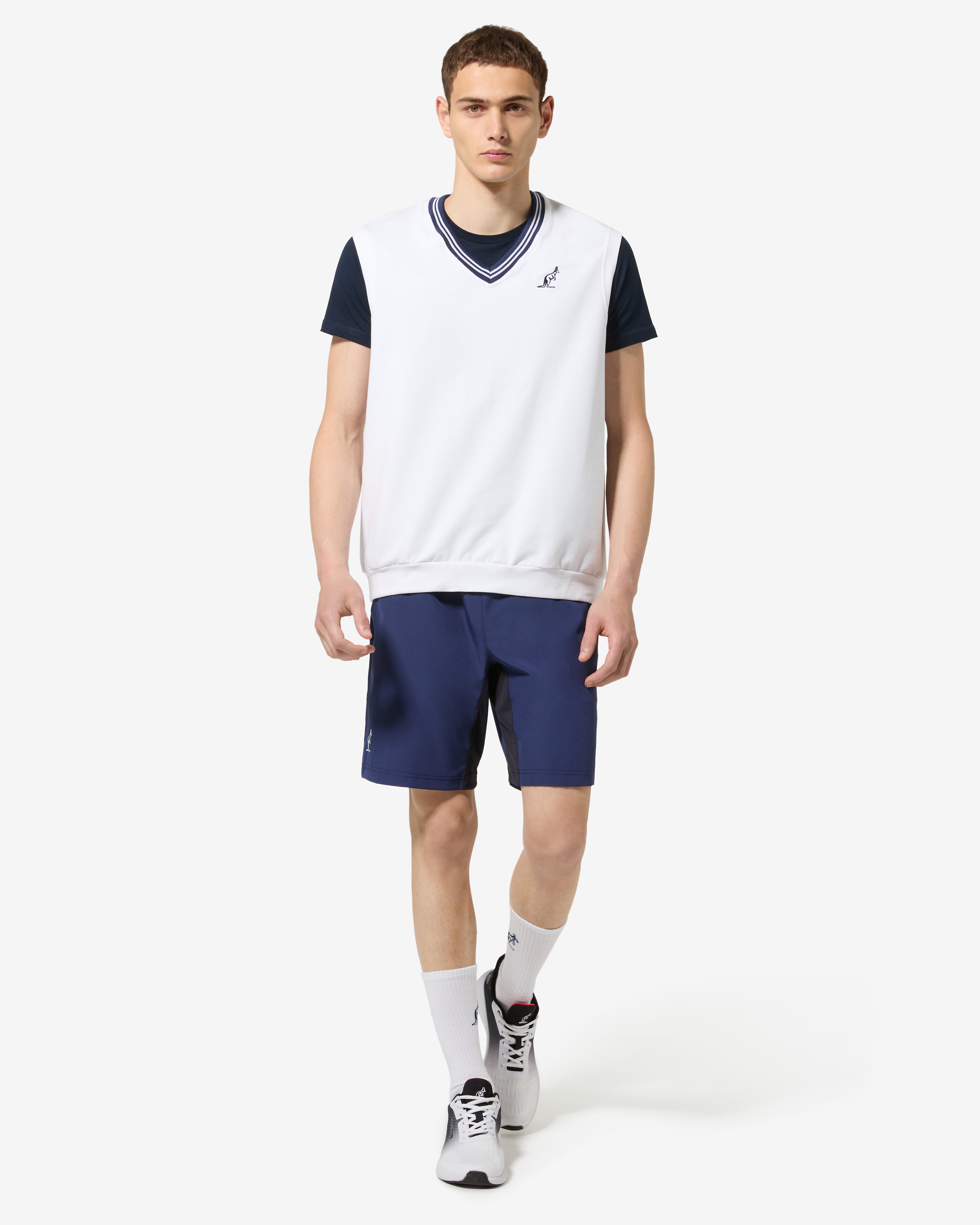 australian-legend-gilet-felpa-bianco-scollo-v image 1