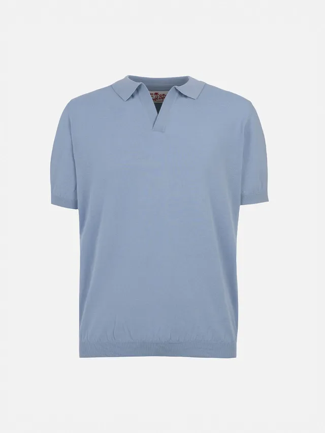mc2-saint-barth-sloan-jr-polo-in-maglia-azzurra-da-bambino-in-ice-cotton image 1