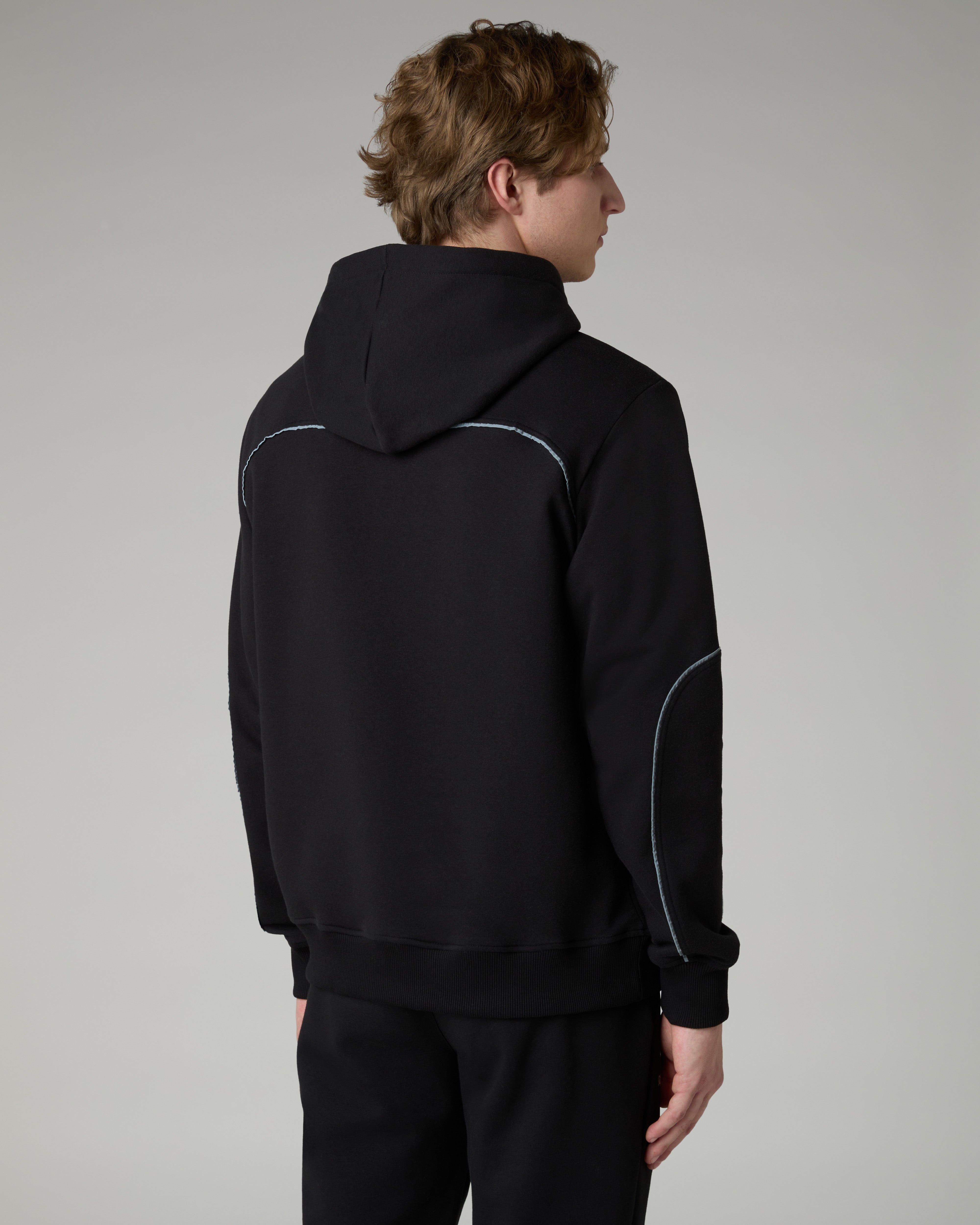 australian-nocturna-hoodie-felpa-con-cappuccio-nera-con-piping-rifrangente image 3