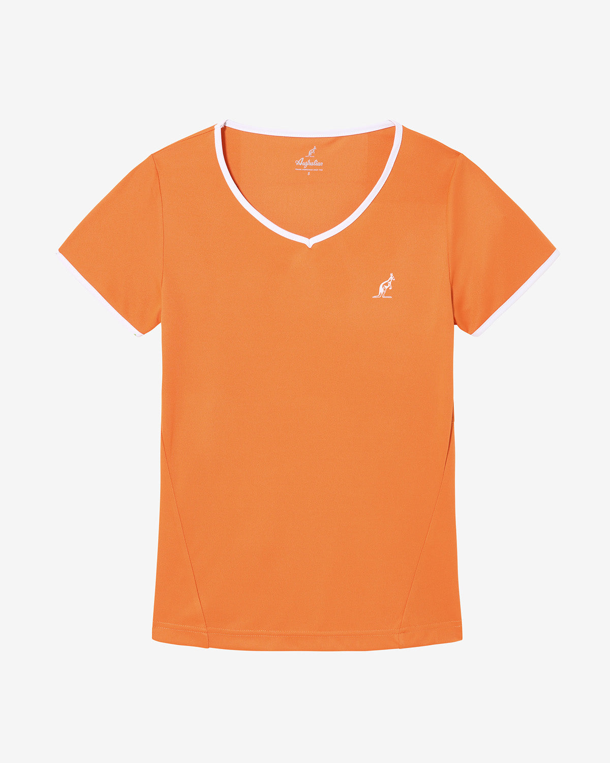 australian-slit-back-t-shirt-tennis-ace-arancio-acceso image 7
