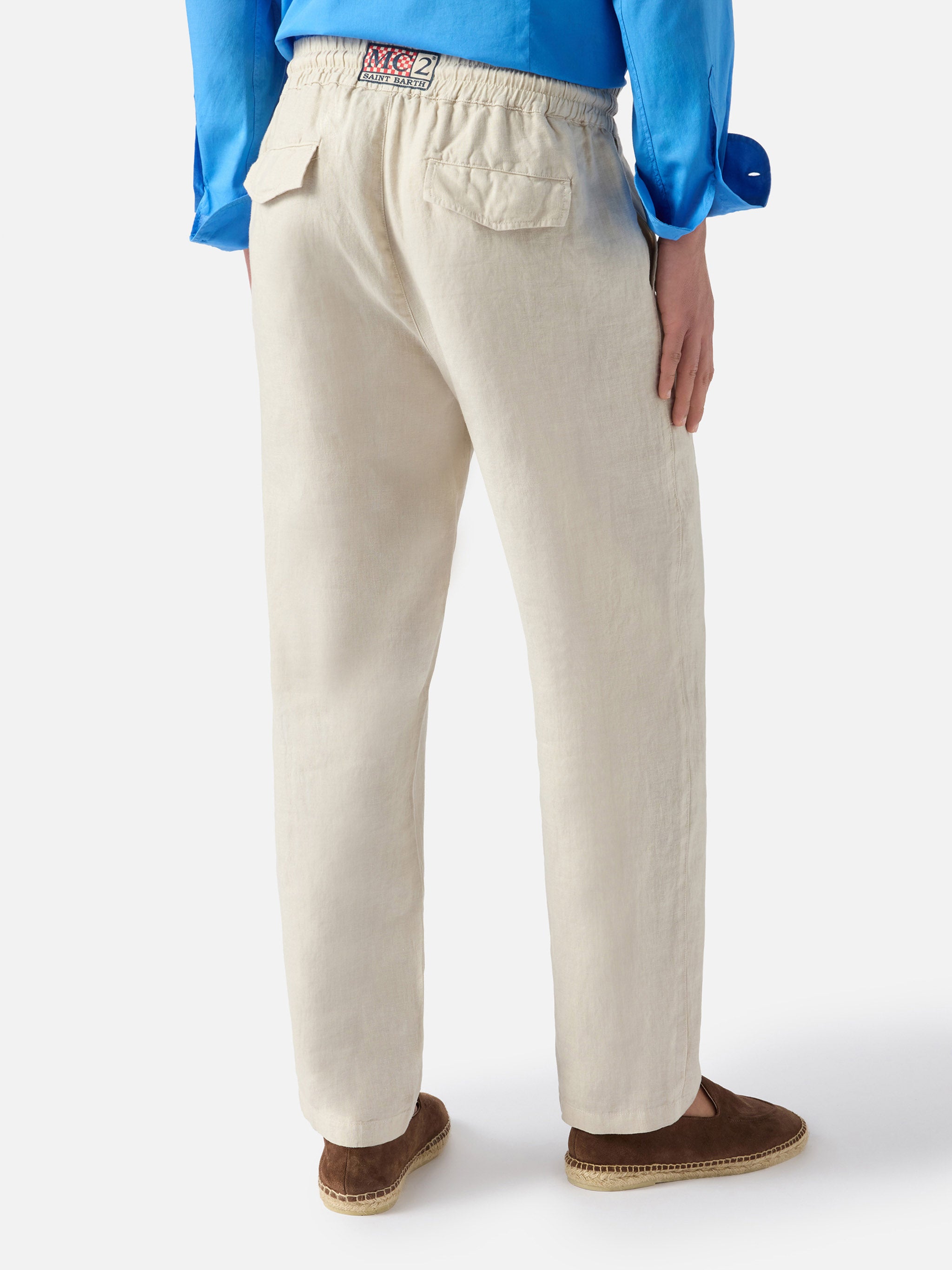 mc2-saint-barth-pantalone-calais-lungo-grigio-chiaro-in-puro-lino image 3
