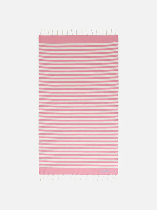 mc2-saint-barth-telo-mare-foutas-fout012-a-righe-rosa-e-bianco image 1
