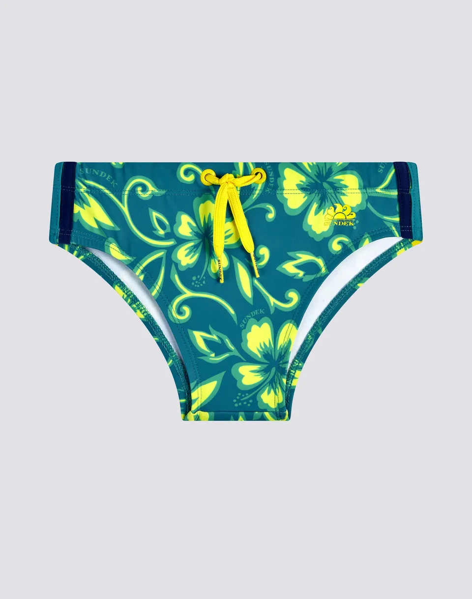 sundek-diwalter-slip-mare-mini-bambino-stampa-arcobaleno-sk23-econyl image 1