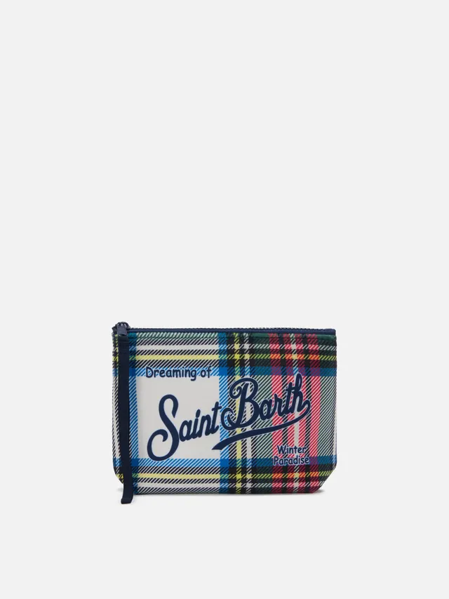 mc2-saint-barth-aline-pochette-effetto-lana-tartan-bianca-21x15-5x7-cm image 1