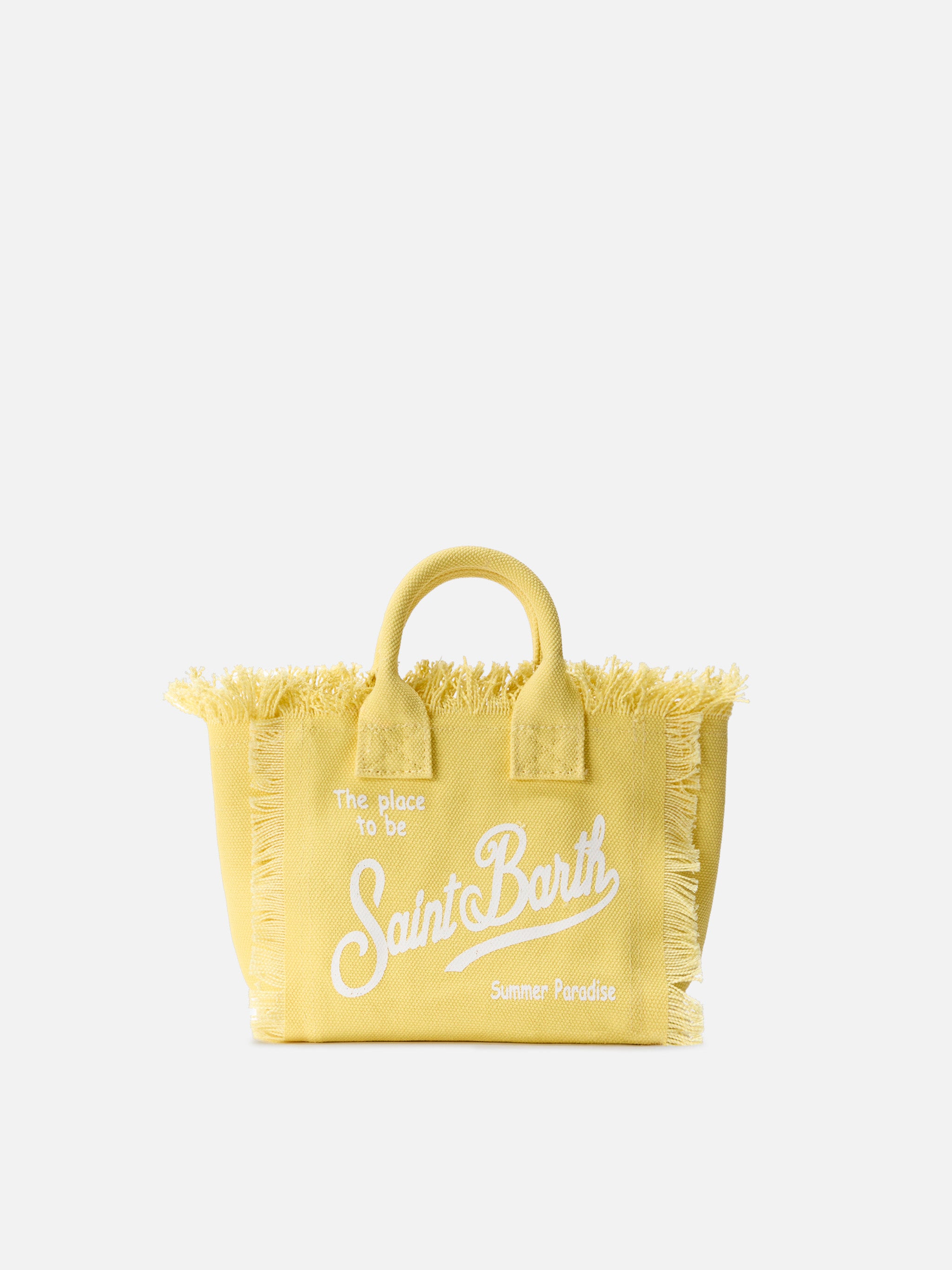 mc2-saint-barth-vanity-mini-borsa-in-canvas-giallo-chiaro-con-frange image 1