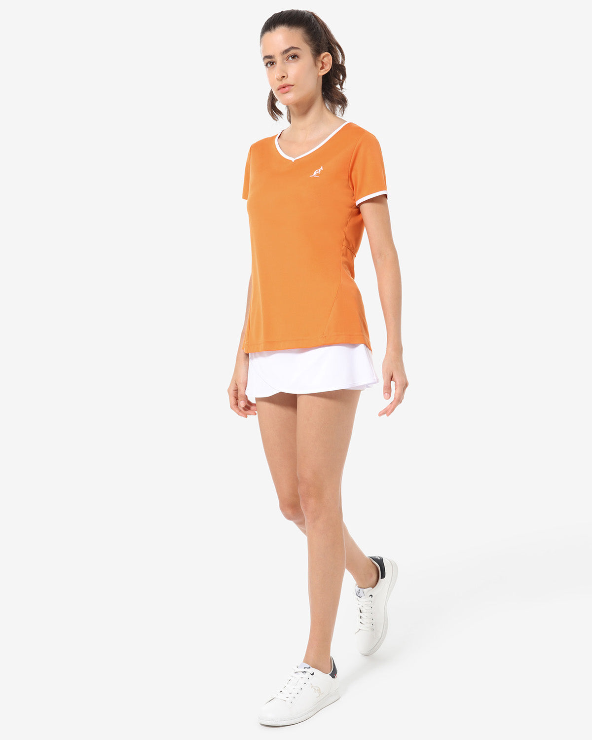 australian-slit-back-t-shirt-tennis-ace-arancio-acceso image 2