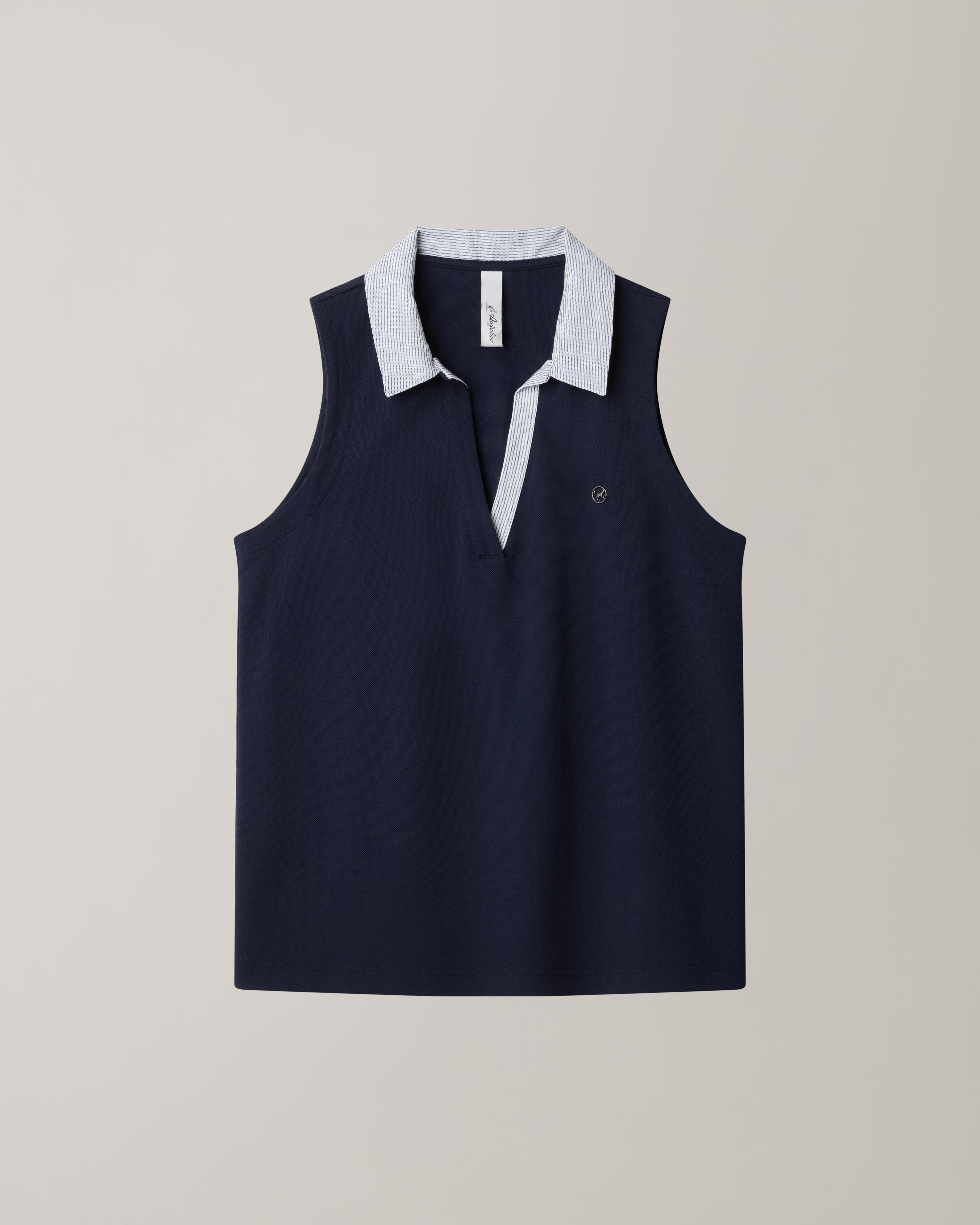 australian-sleeveless-polo-top-league-blu-navy image 5