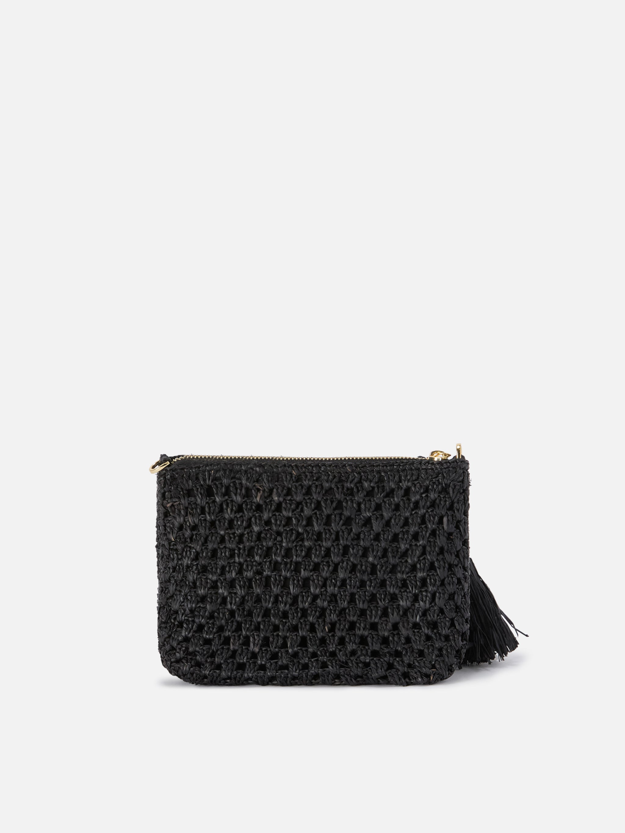 pouch-mc2-saint-barth-in-rafia-intrecciata-nera-con-logo-ricamato image 4