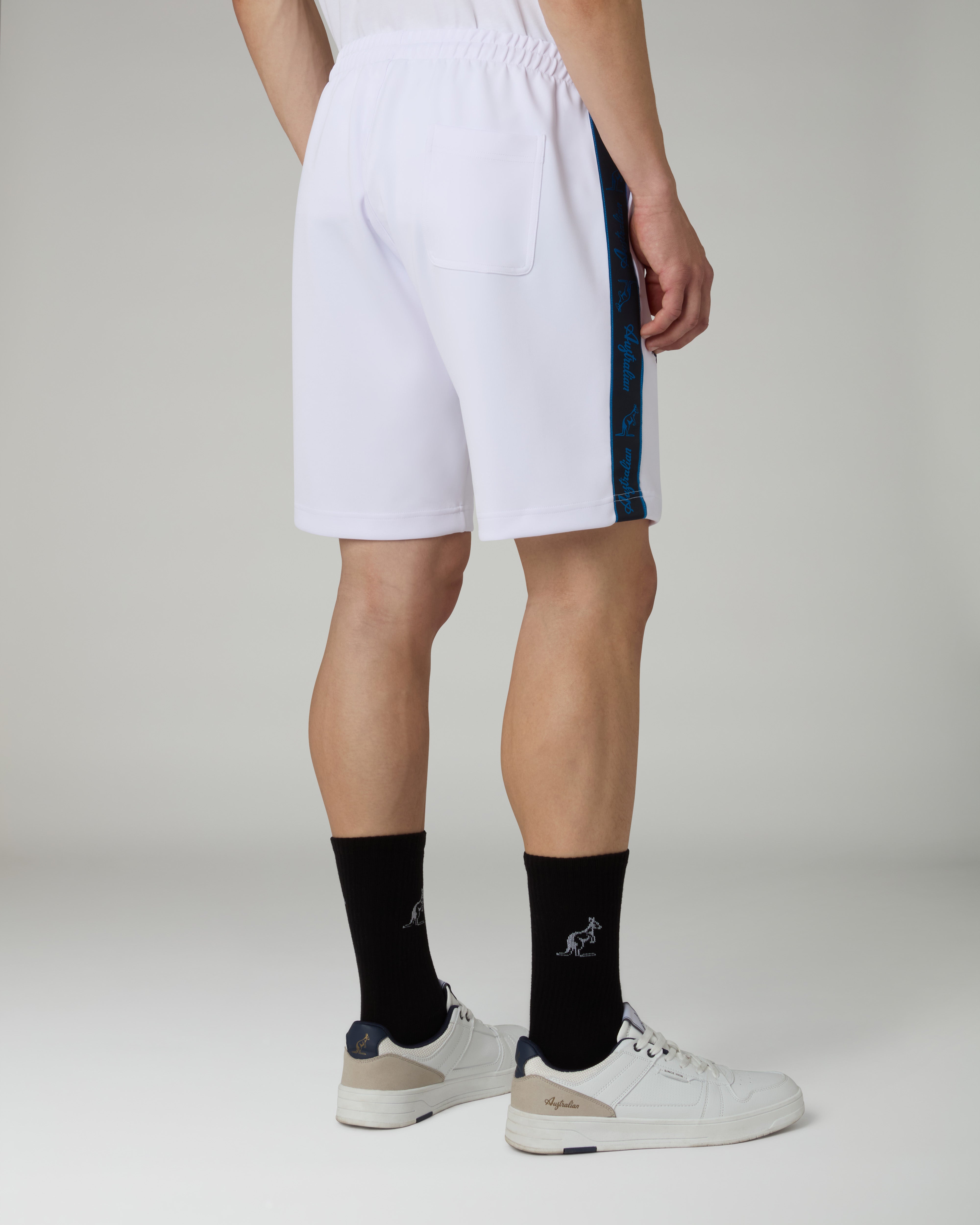 australian-blue-tape-short-bianco-in-tessuto-shot-con-tape image 3
