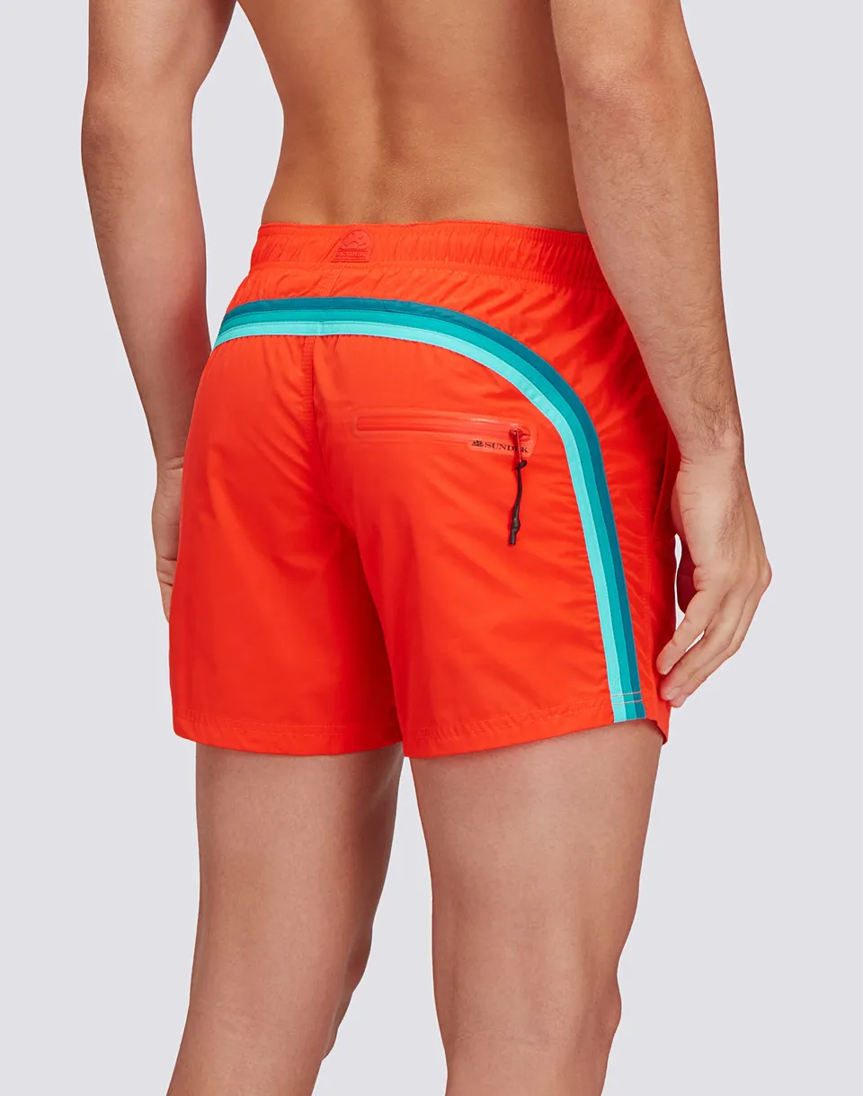 sundek-costume-da-bagno-uomo-corto-memory-vita-elasticata-con-zip image 1