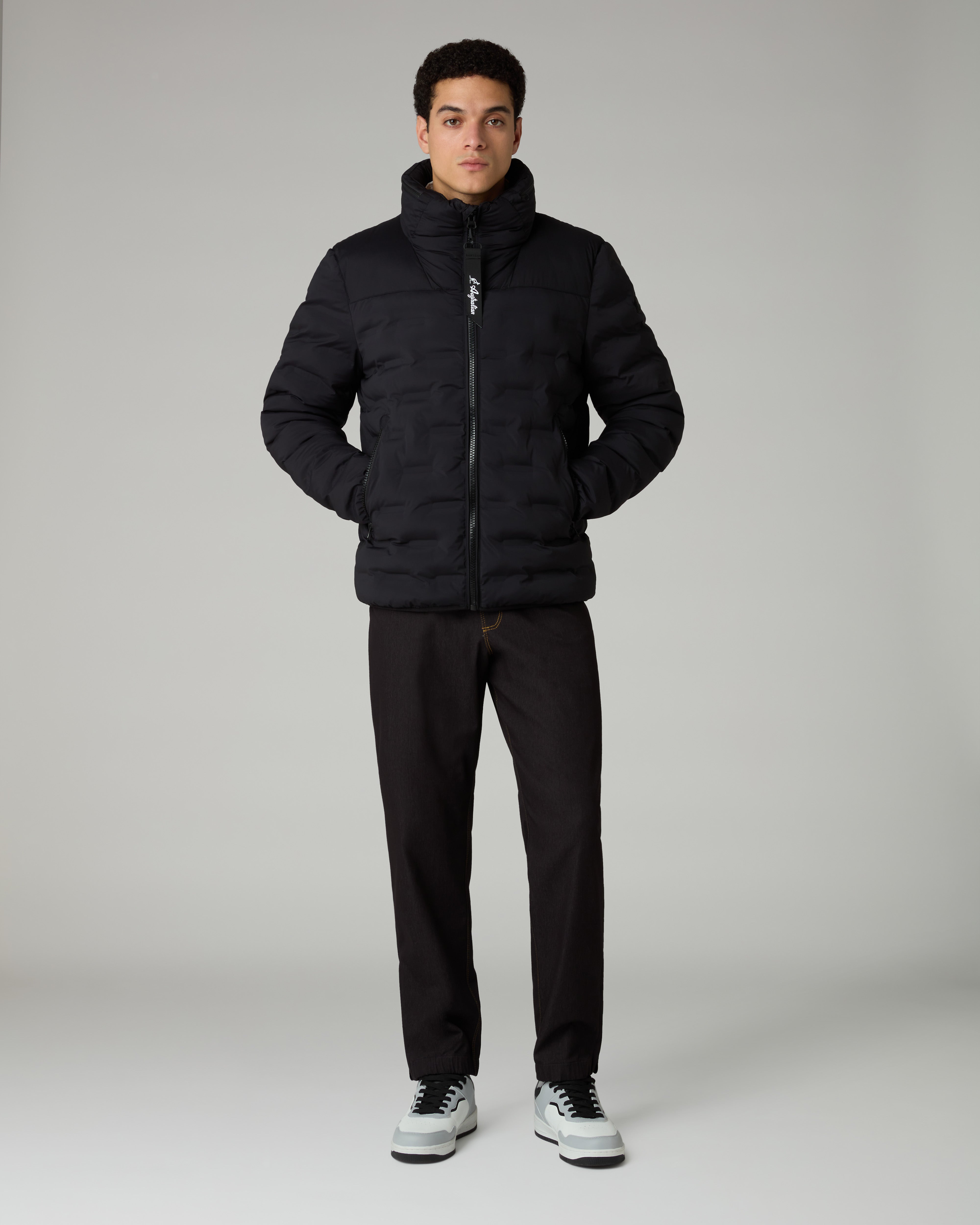 australian-3-d-jacket-giubbotto-trapuntato-termosaldato-nero-uomo image 2